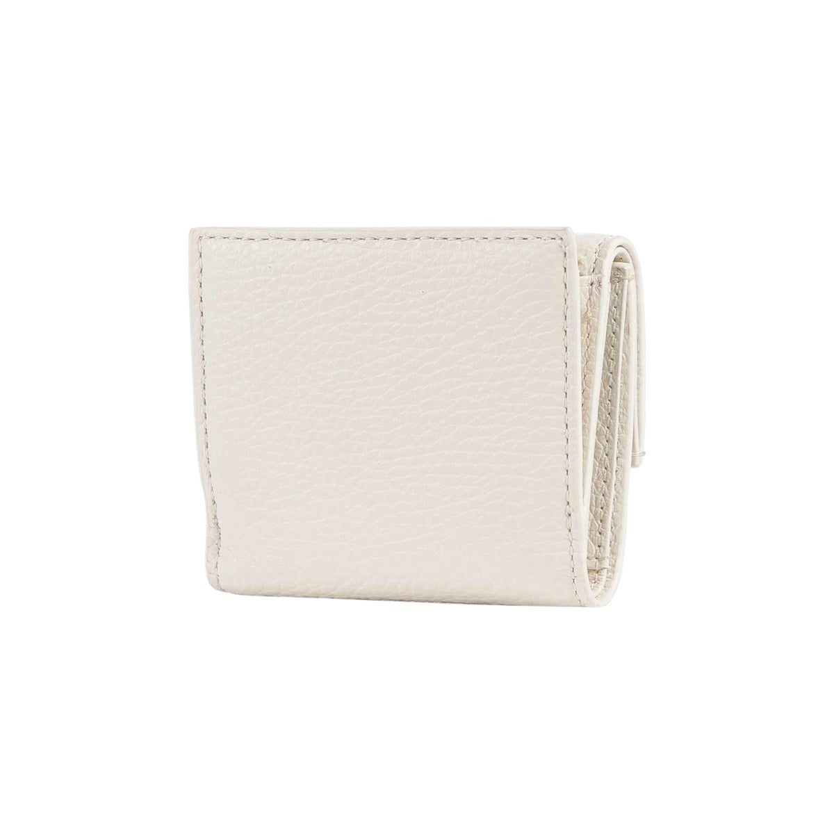 Coccinelle Portafoglio Piccolo Donna Metallic Soft in Pelle Perla