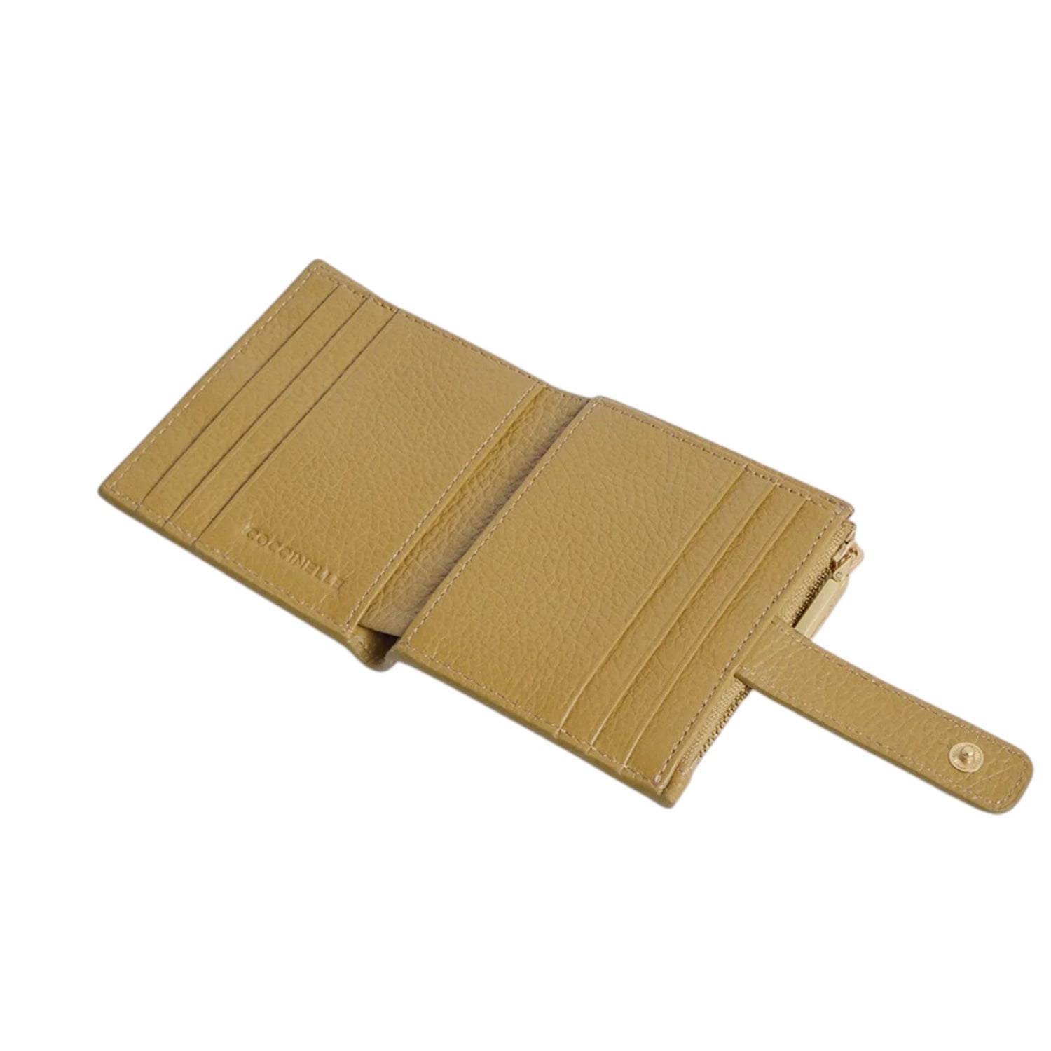 Coccinelle Portafoglio Donna in Pelle Alga con Linguetta e Bottone