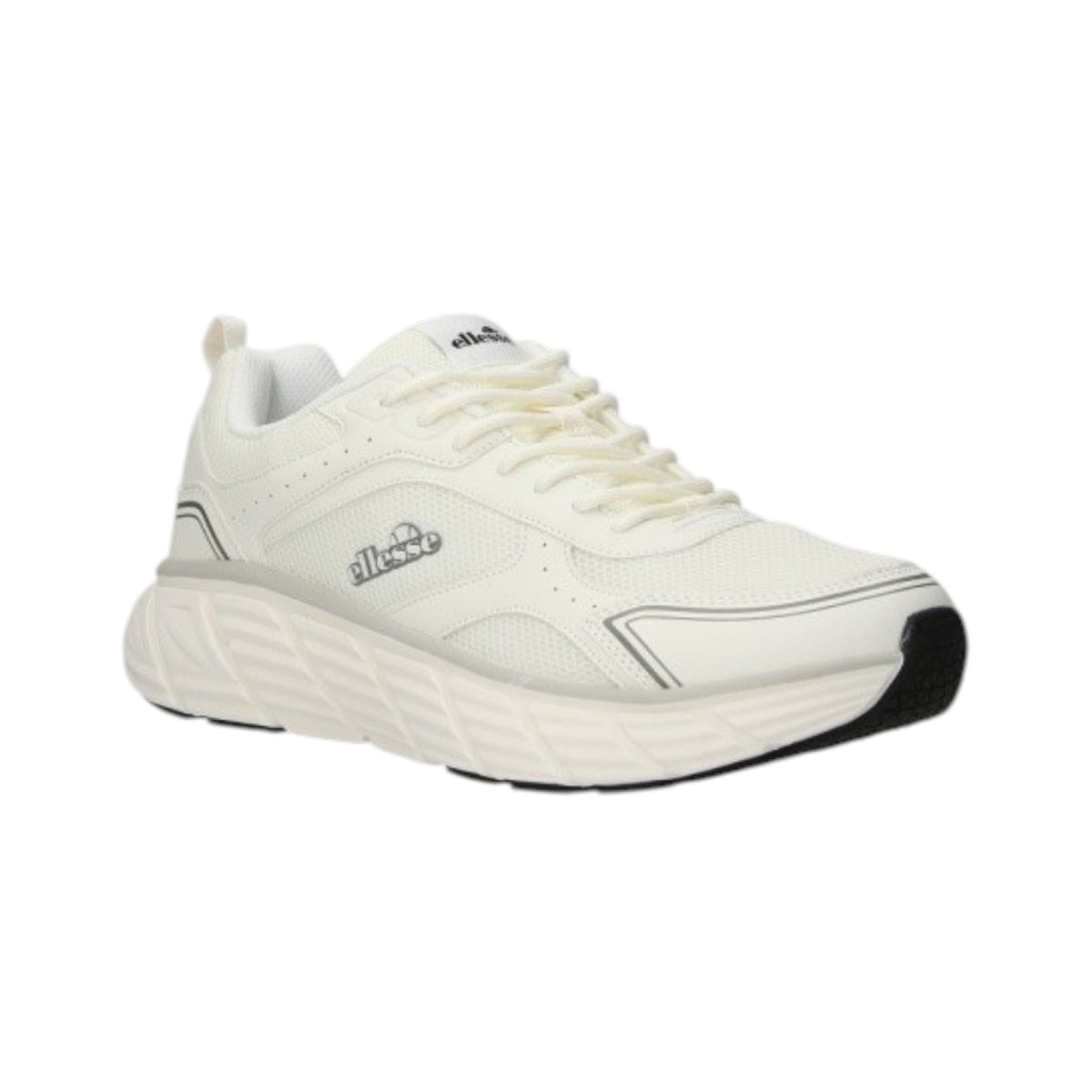 Ellesse Sneakers Uomo in Ecopelle e Tessuto Bianca