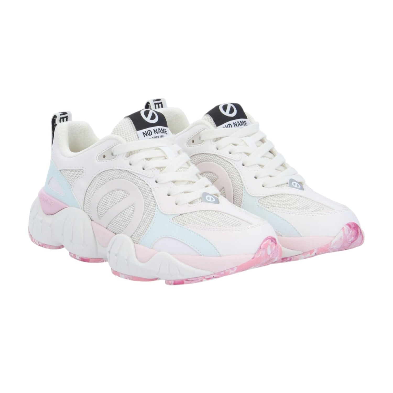No Name Krazee Runner W Sneakers Donna Bianco Rosa Blu