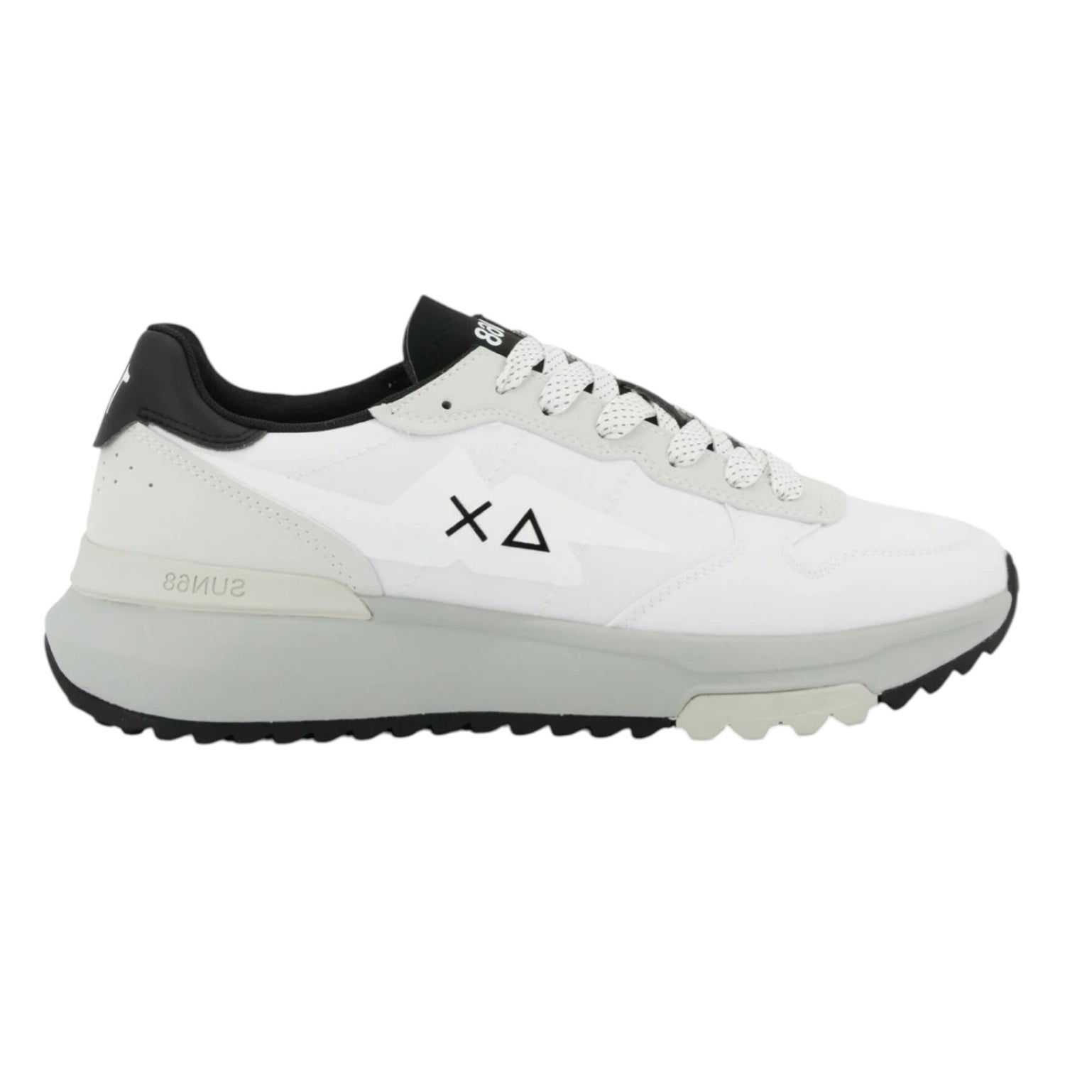 SUN68 Niki 2.0 Light Sneakers Uomo in Tessuto Bianca