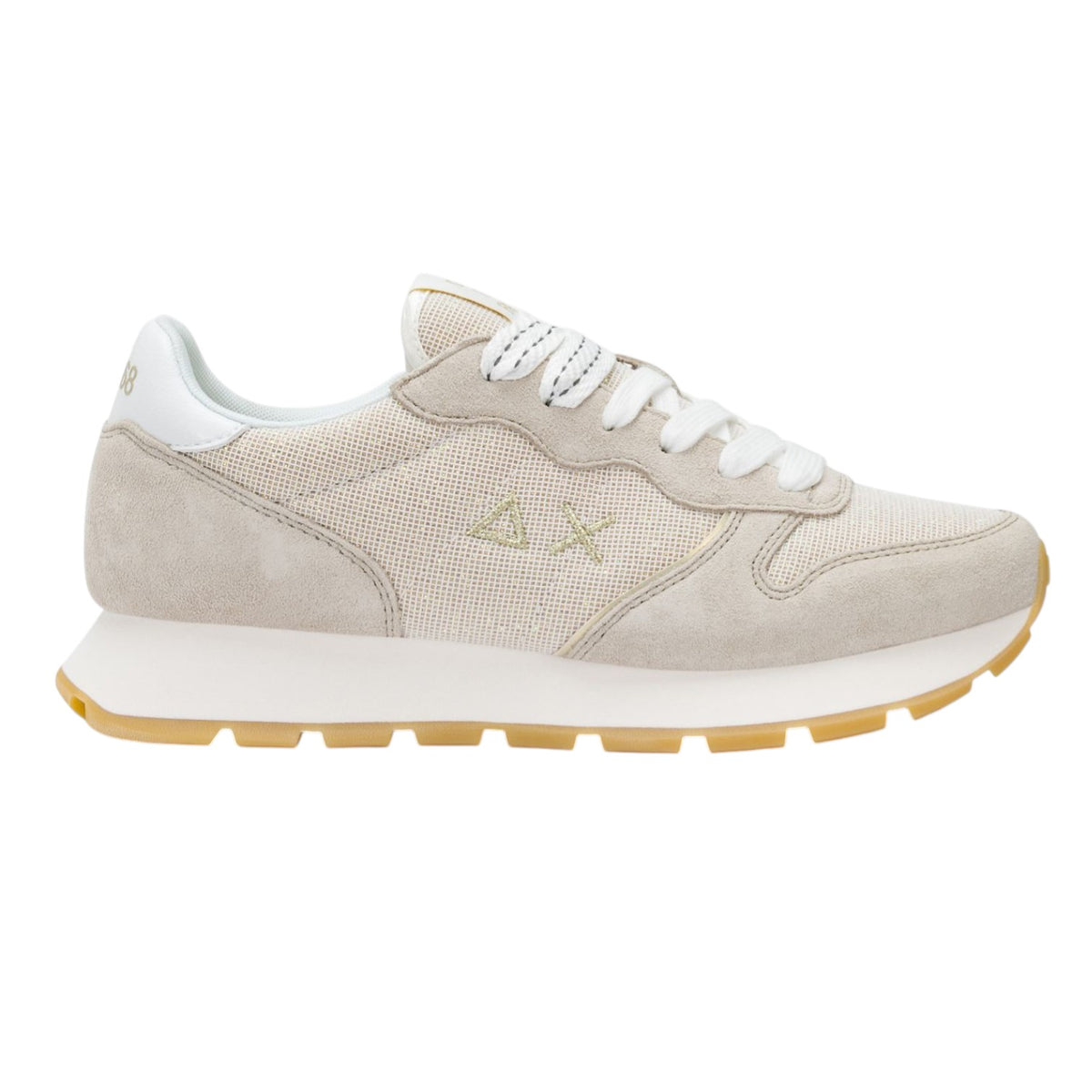 SUN68 Ally Glitter Textile Sneakers Oro