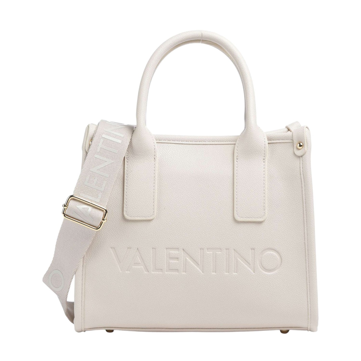 Mario Valentino Borsa a Mano Donna Foxy Re Ecru con Doppia Tracolla