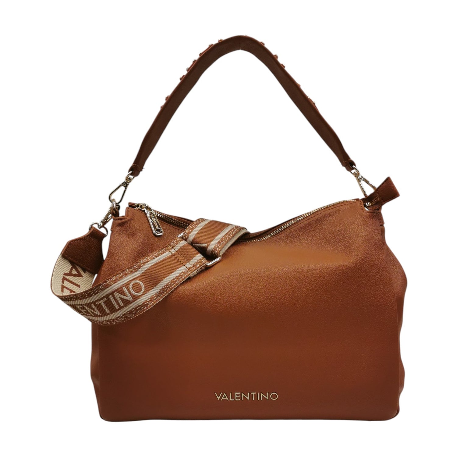 Mario Valentino Borsa a Spalla Donna in Ecopelle Cuoio con Manico e Tracolla