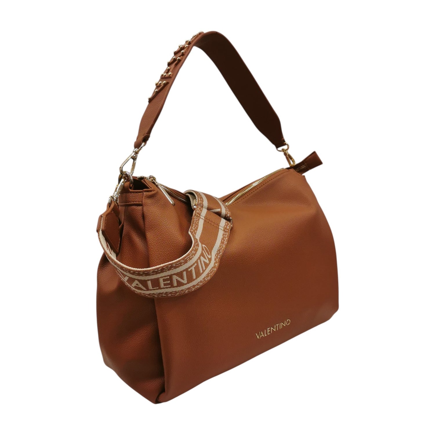 Mario Valentino Borsa a Spalla Donna in Ecopelle Cuoio con Manico e Tracolla