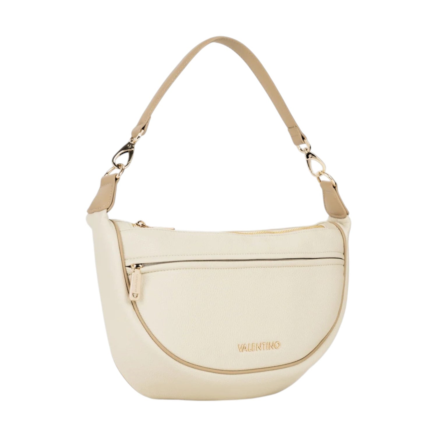 Mario Valentino Borsa a Spalla Daphne Re in Ecopelle Ecru con Tracolla
