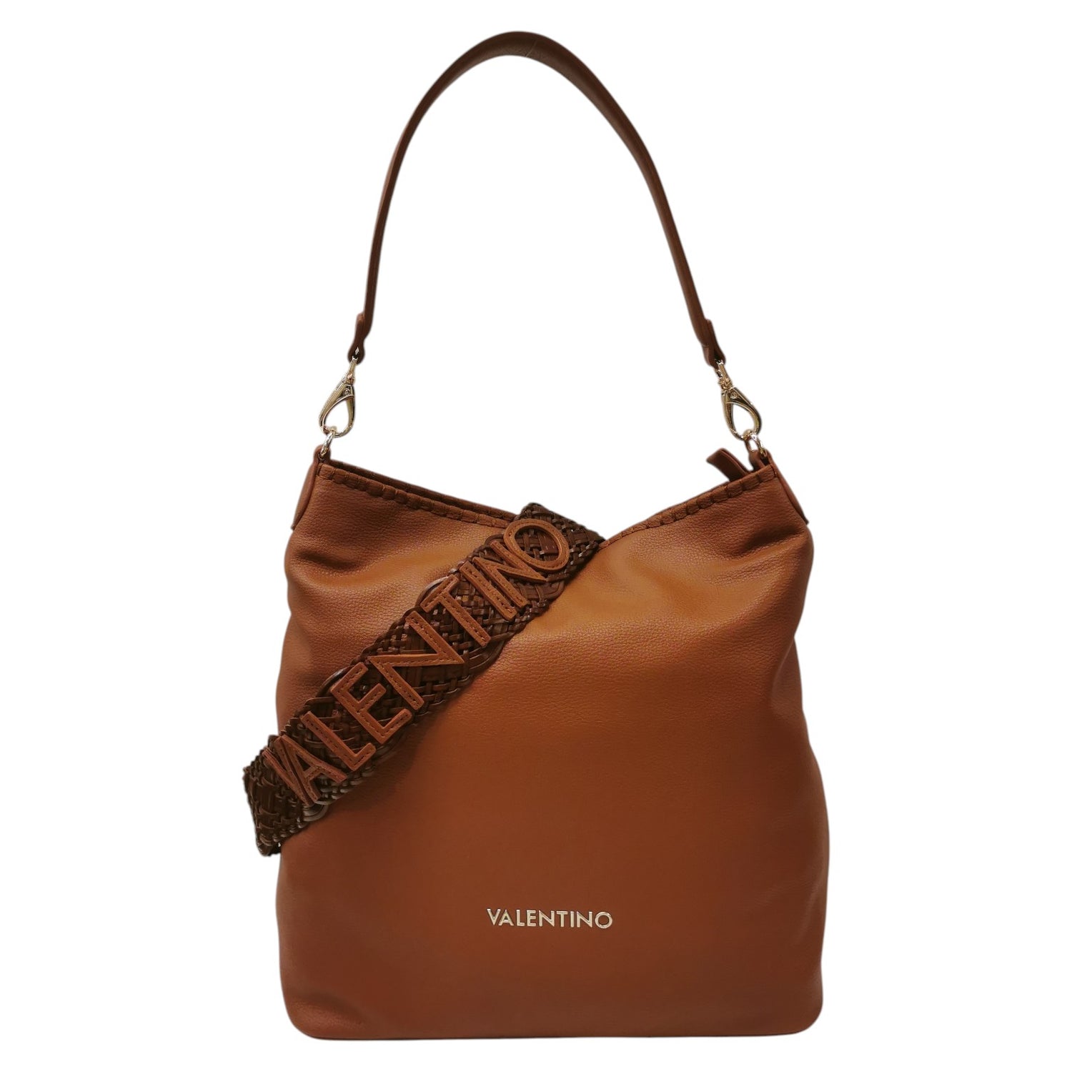 Mario Valentino Borsa a Spalla Aleksandra Donna in Ecopelle Cuoio con Tracolla