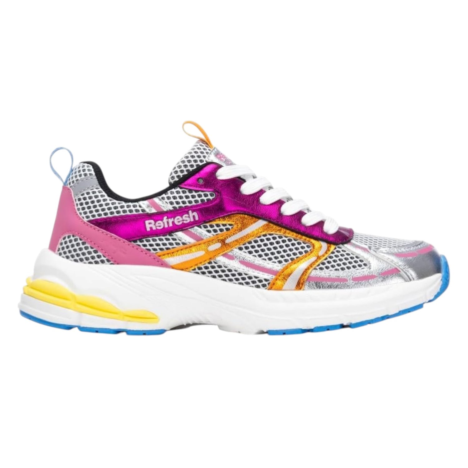 Refresh Sneakers Donna in Ecopelle e Tessuto Fucsia