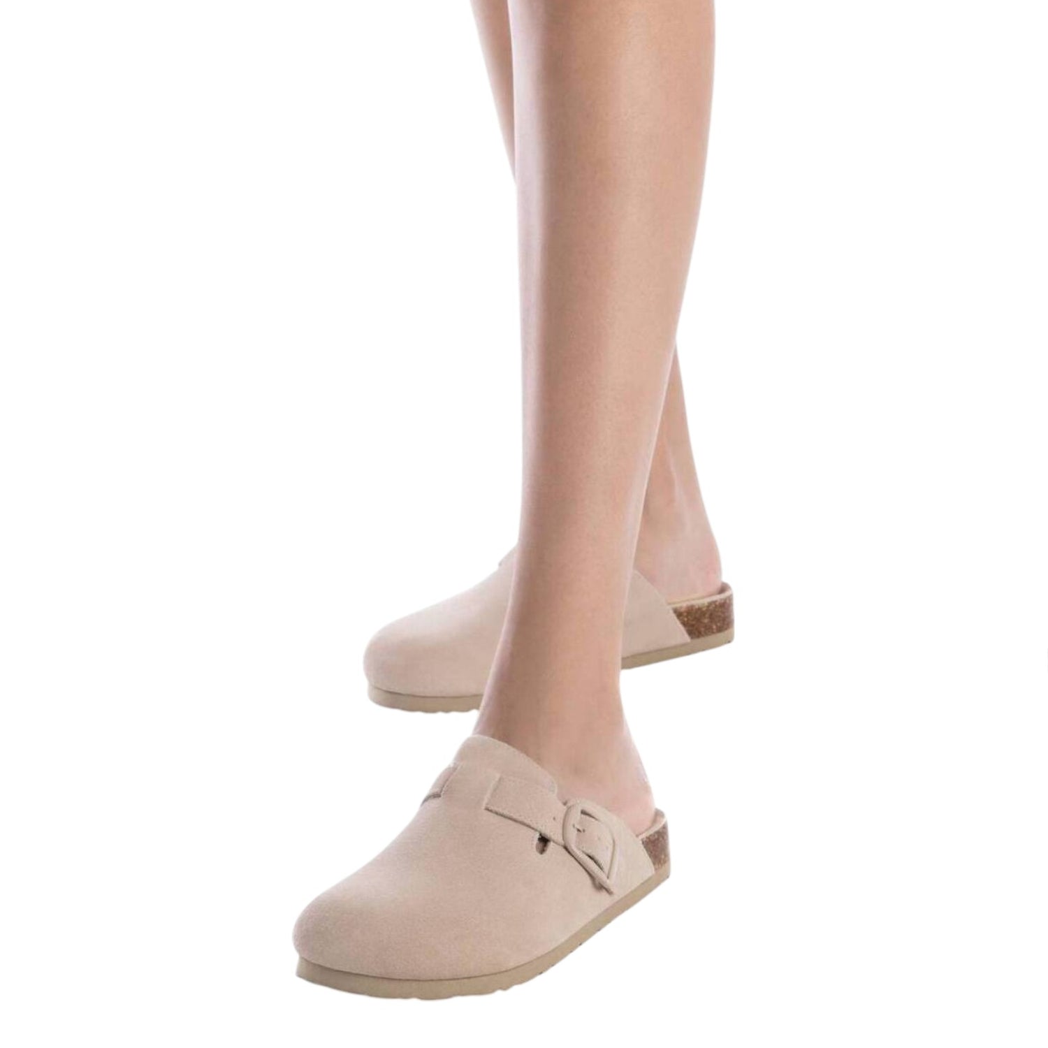Refresh Sabot Donna in Camoscio Beige