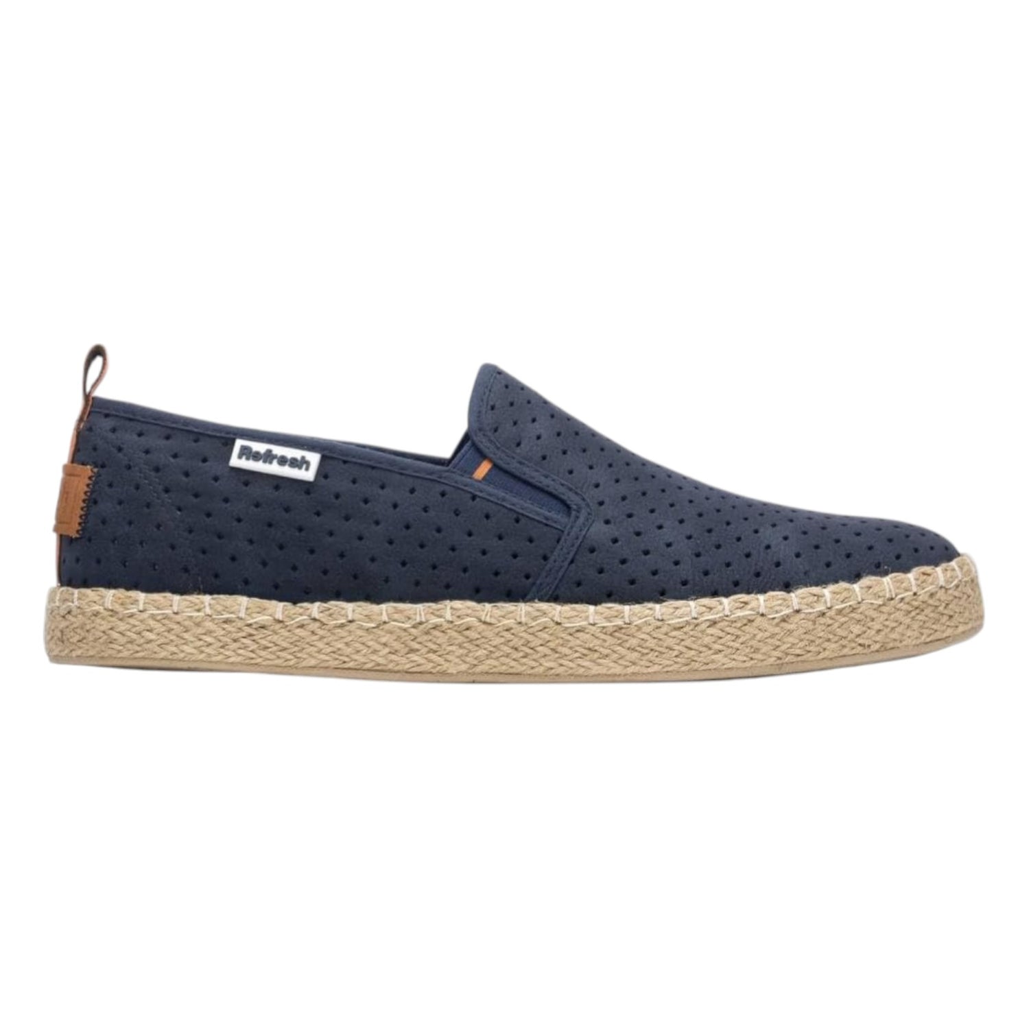 Refresh Espadrillas Uomo in Ecopelle Traforata Blu