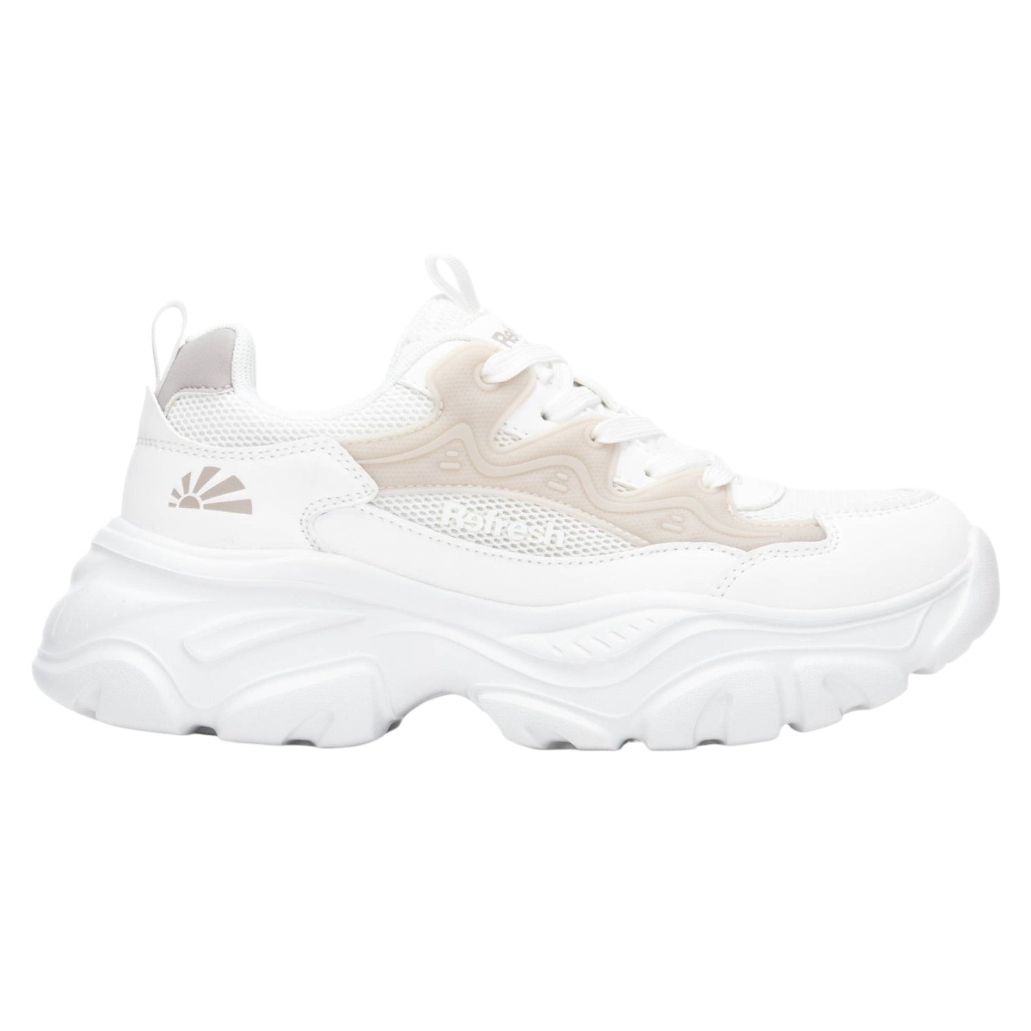 Refresh Sneakers Donna in Ecopelle e Tessuto Bianca