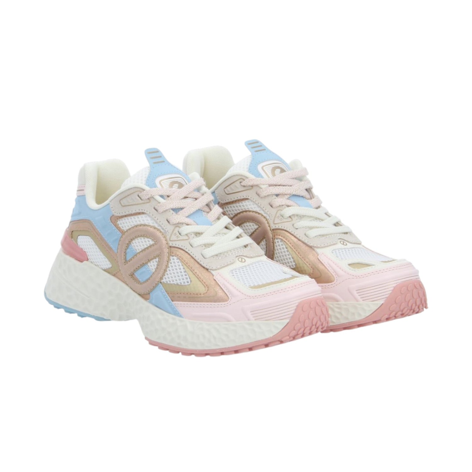 No Name Carter 2.0 Tech Sneakers Donna Bianca Rosa Blu