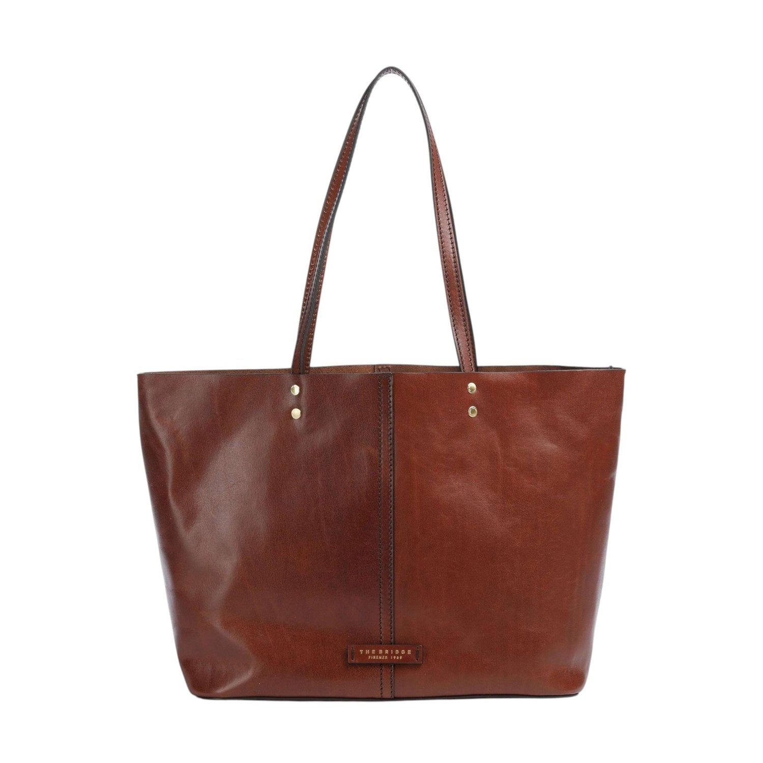 The Bridge Shopping Bag Donna in Pelle Cuoio con Pochette