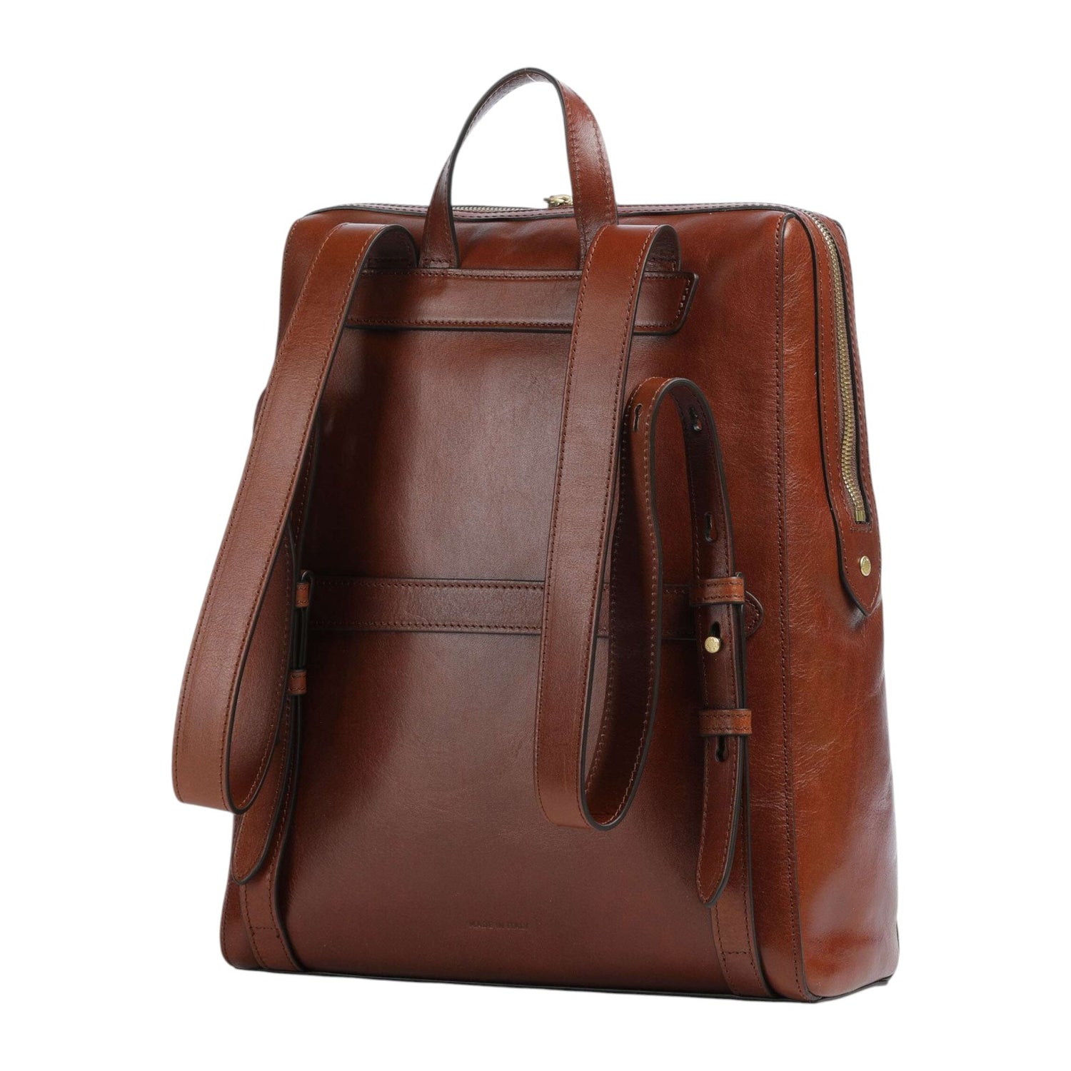 The Bridge Zaino Grande Unisex in Pelle Cuoio