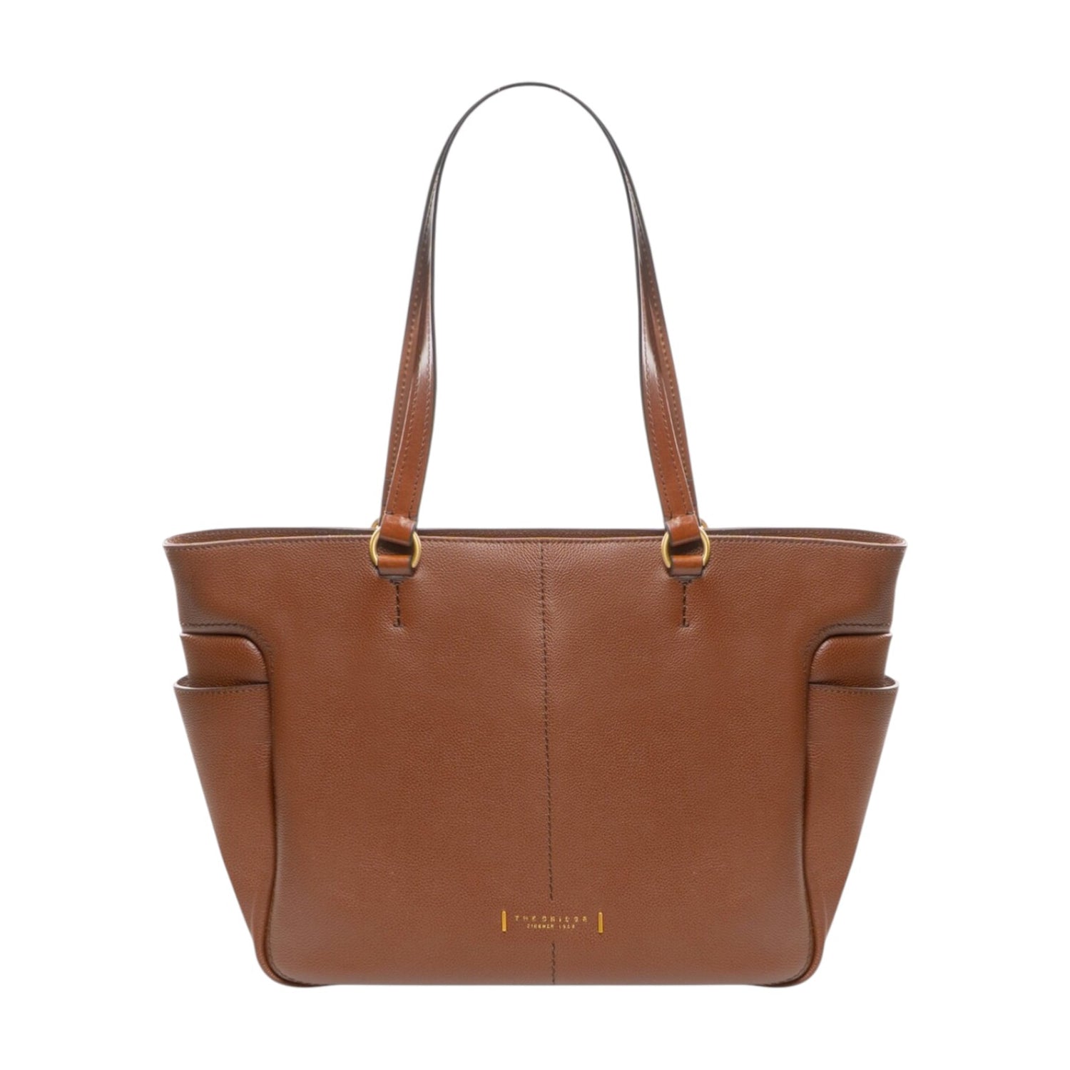 The Bridge Shopper Donna Linea Letizia in Pelle Cuoio con Tasche Laterali