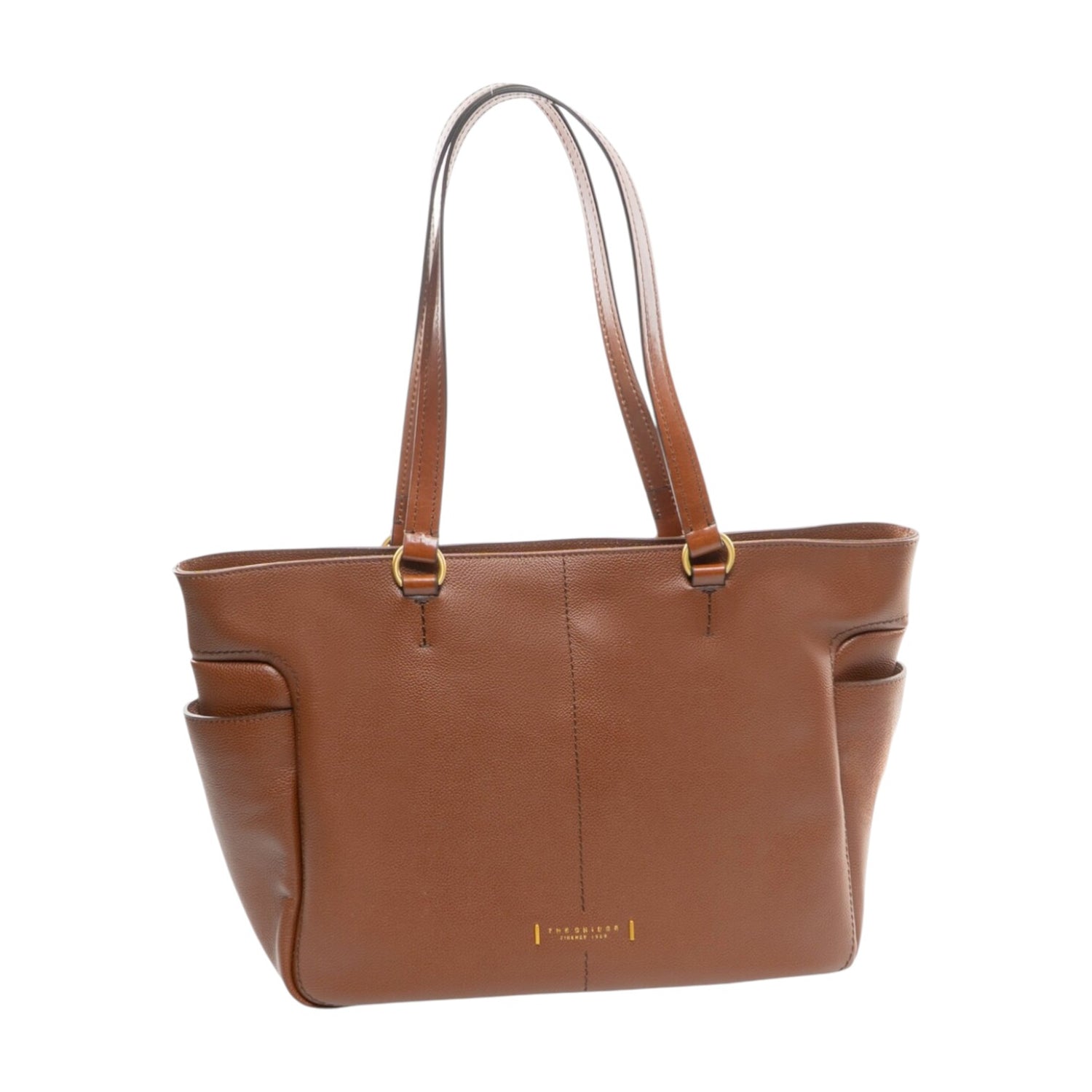 The Bridge Shopper Donna Linea Letizia in Pelle Cuoio con Tasche Laterali