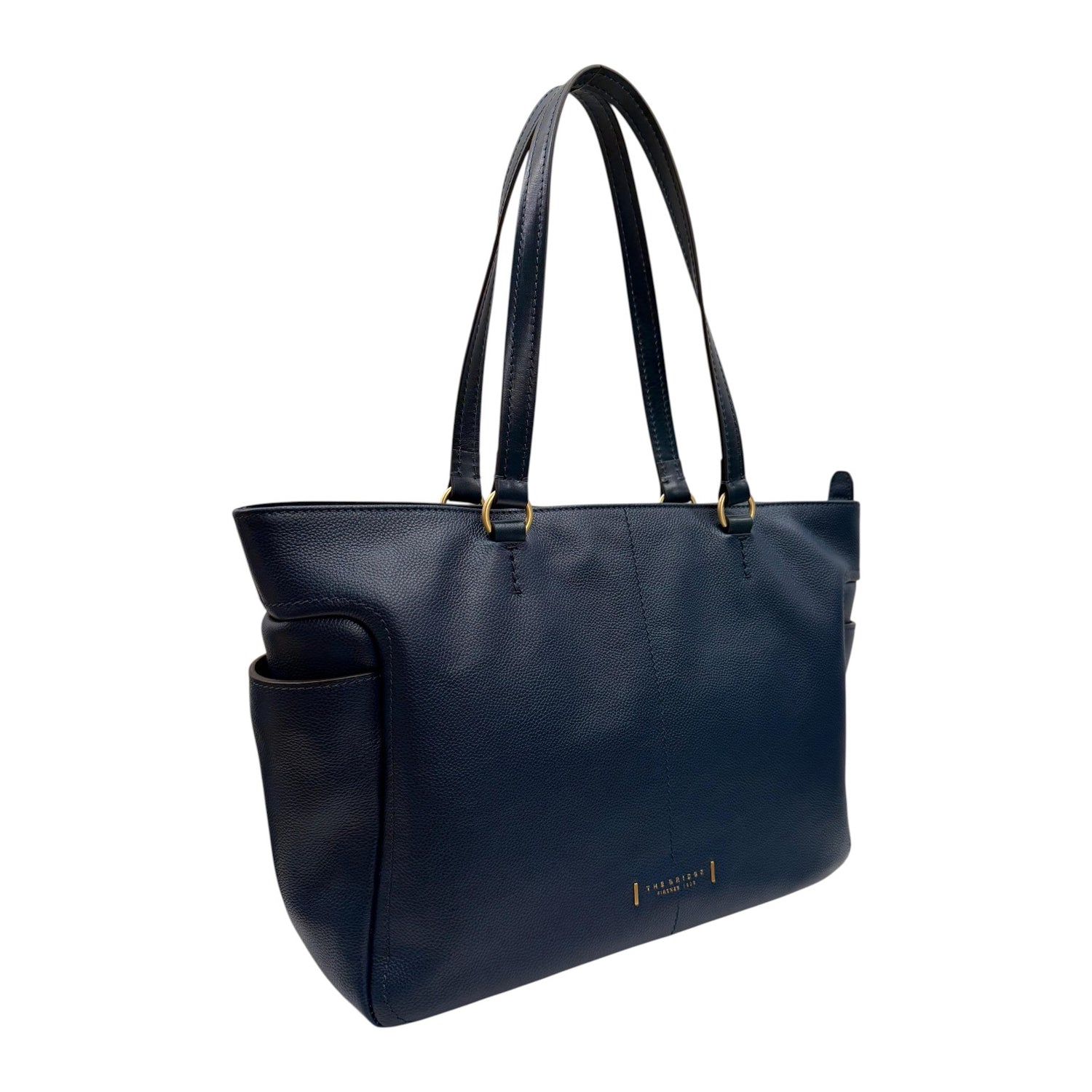 The Bridge Shopper Donna Linea Letizia in Pelle Pavone con Tasche Laterali