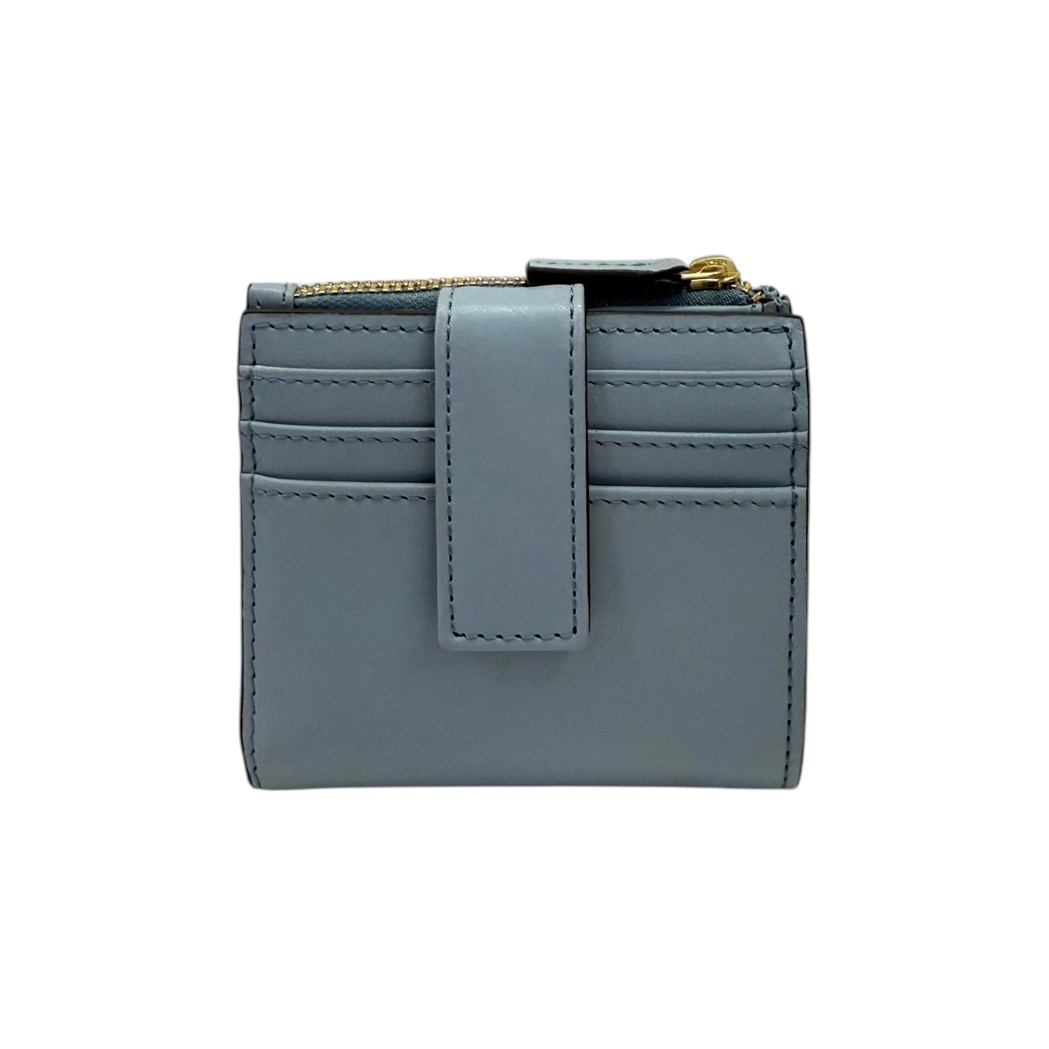 The Bridge Portafoglio Piccolo Donna in Pelle Acqua con Zip e Bottone