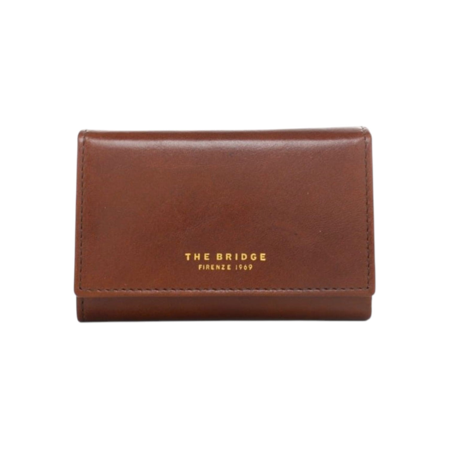 The Bridge Portafoglio Donna in Pelle Cuoio con Logo