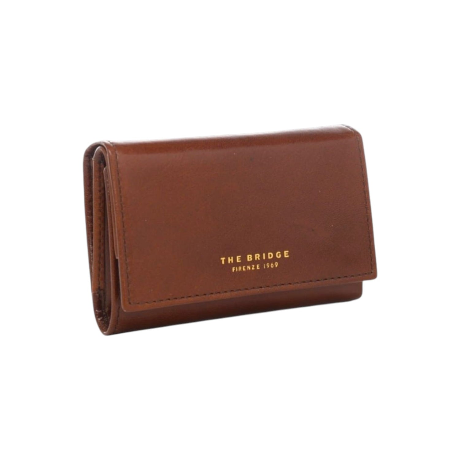 The Bridge Portafoglio Donna in Pelle Cuoio con Logo