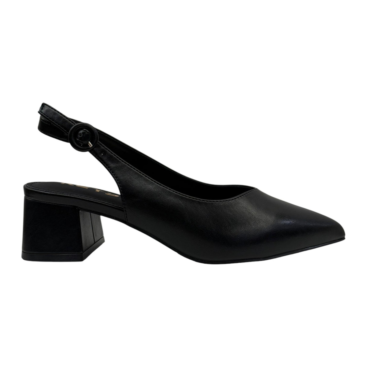 Keys Chanelle Donna in Ecopelle Nera con Tacco Largo Alto 55mm