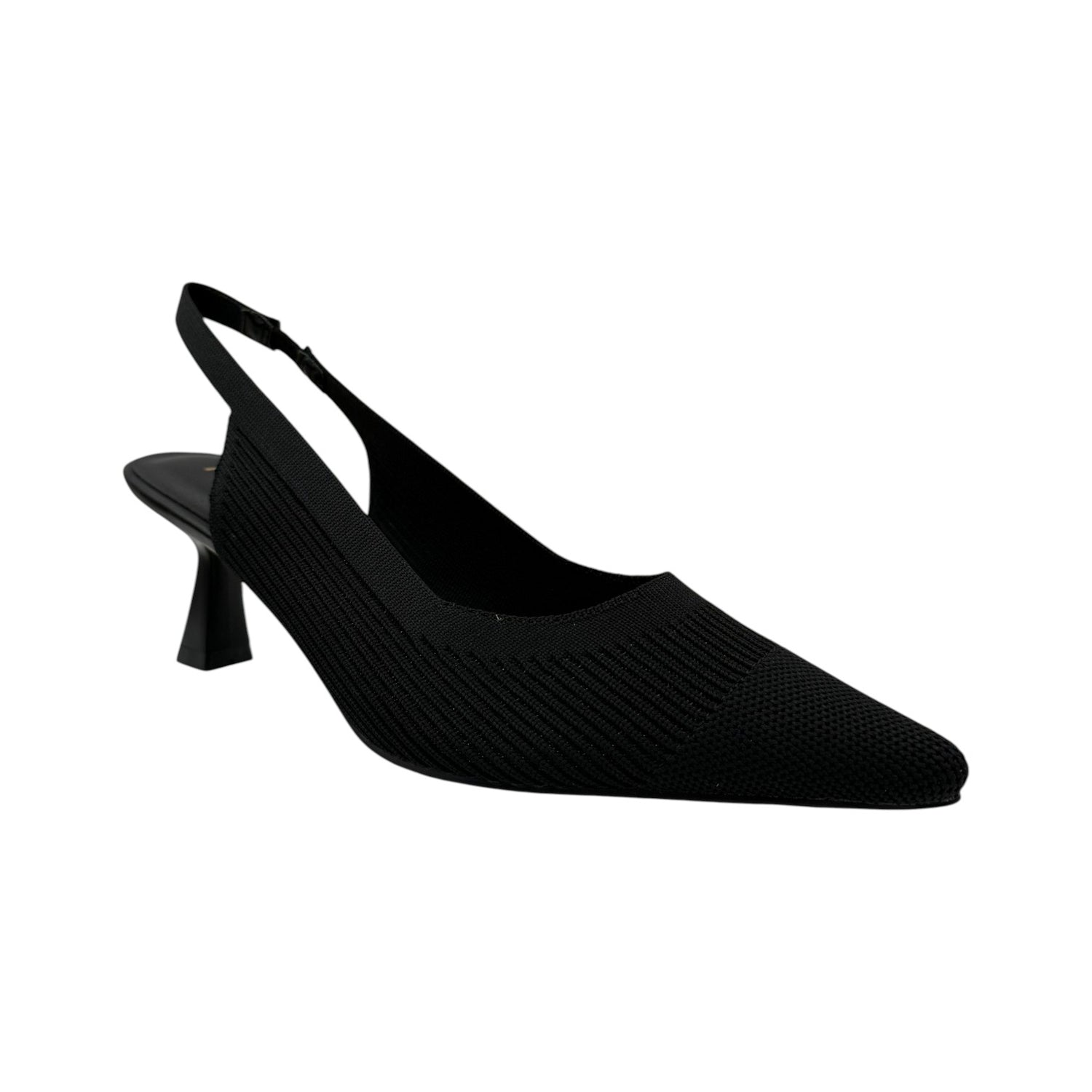 Keys Chanelle Donna in Tessuto Nero con Tacco a Rocchetto Alto 80mm