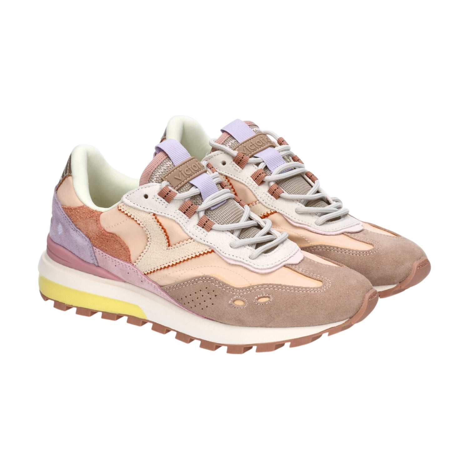 Victoria Sneakers Donna Beige Rosa
