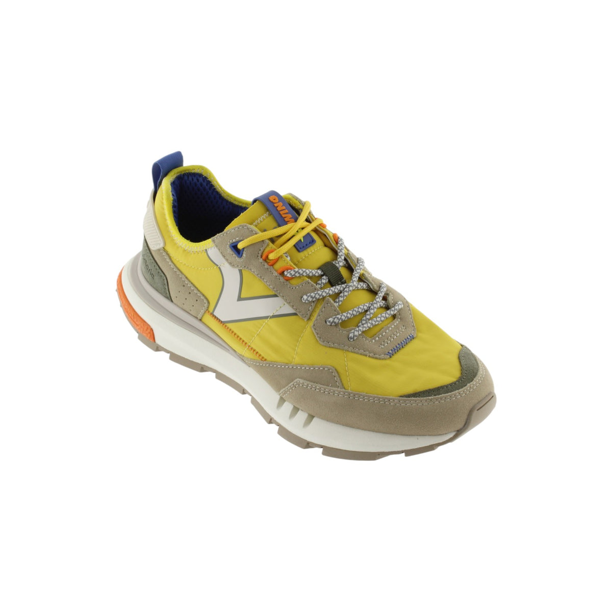 Victoria Sneakers Uomo in Camoscio e Tessuto Gialla