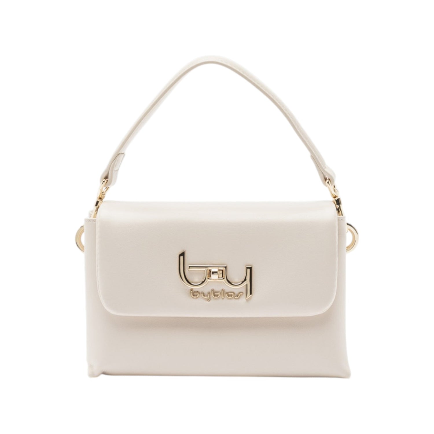 By Byblos Borsa a Mano Donna in Ecopelle Avorio con Tracolla