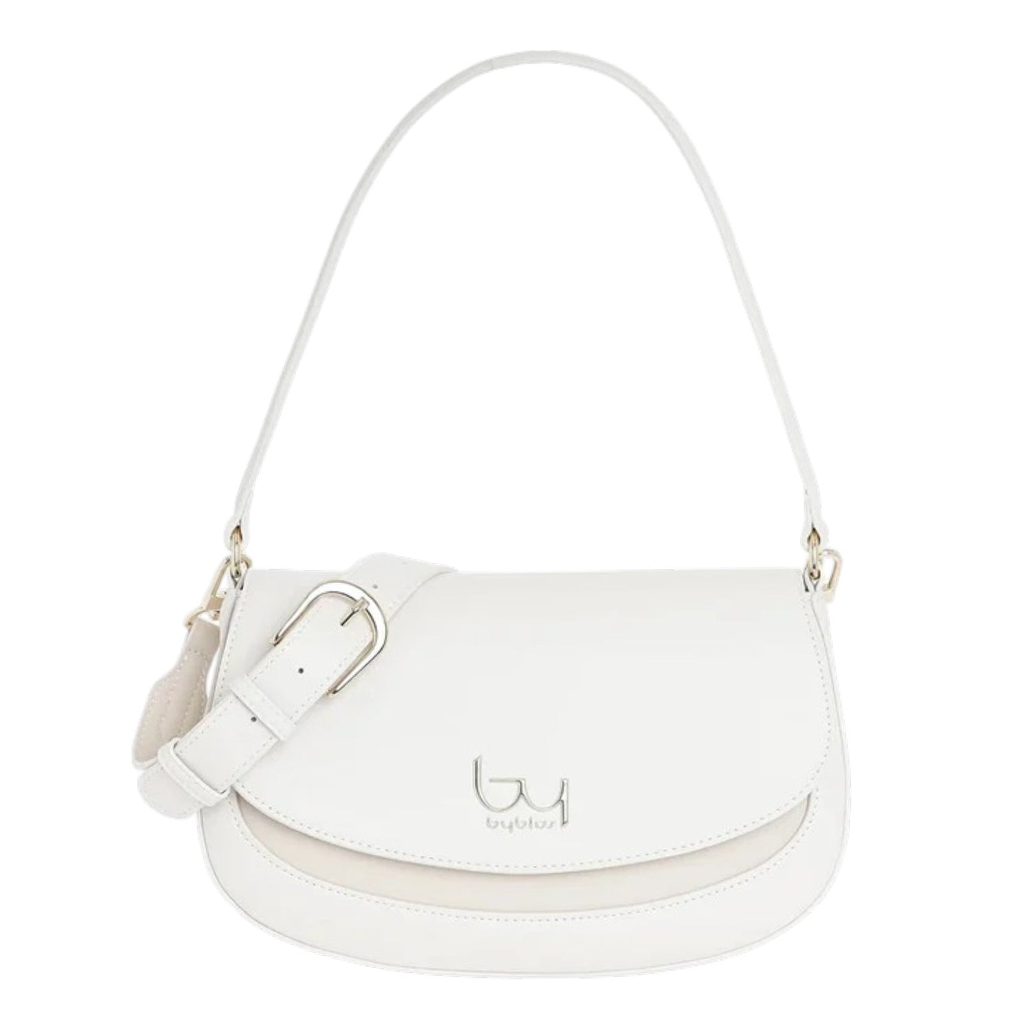 By Byblos Borsa a Spalla Media Donna Avorio con Tracolla