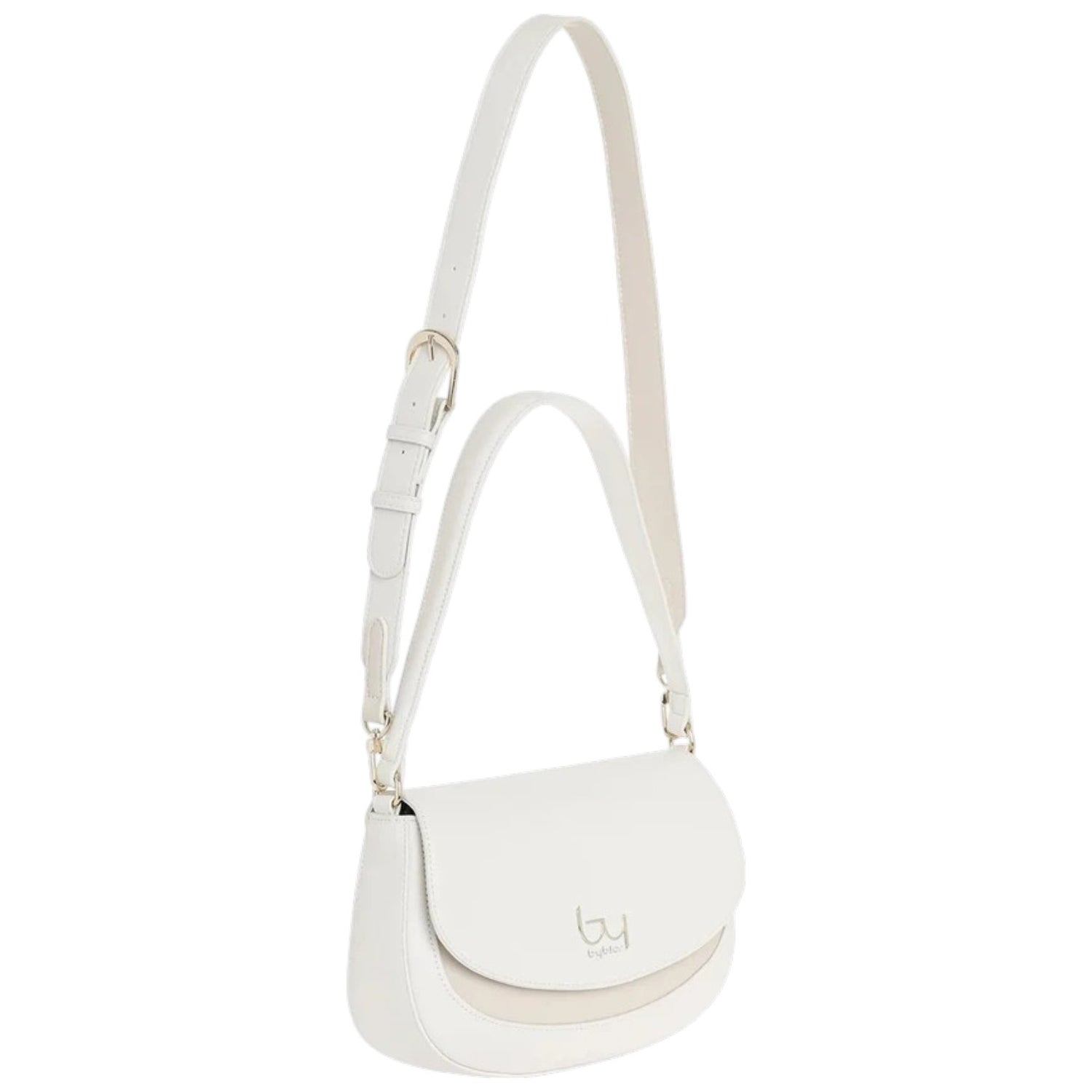 By Byblos Borsa a Spalla Media Donna Avorio con Tracolla
