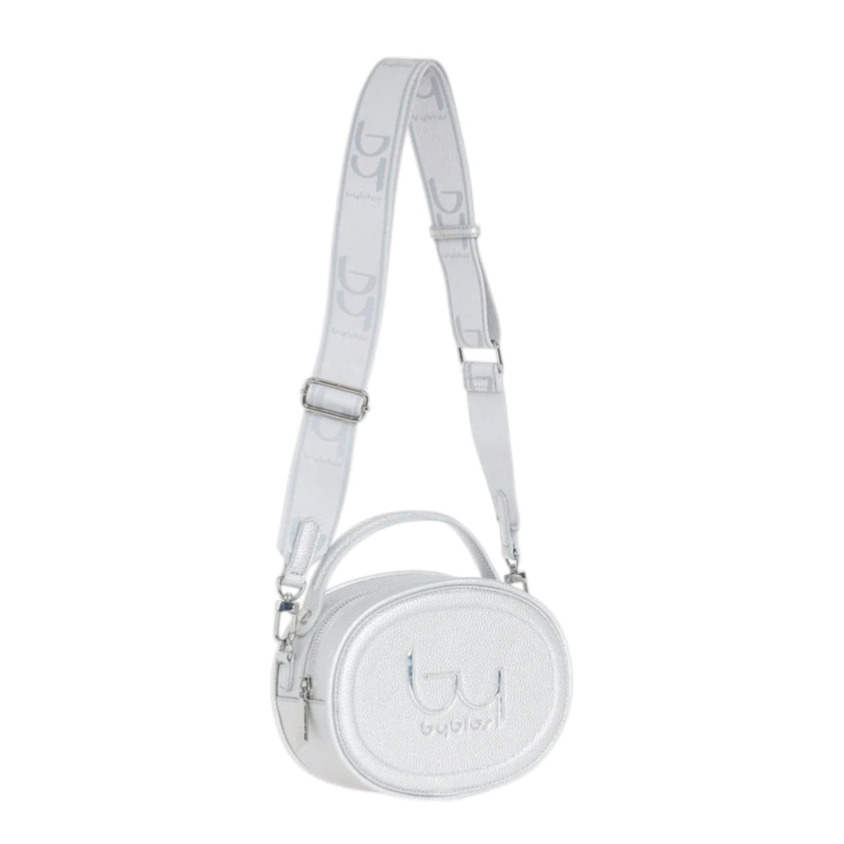 By Byblos Borsa a Mano Rotonda Donna Argento con Tracolla