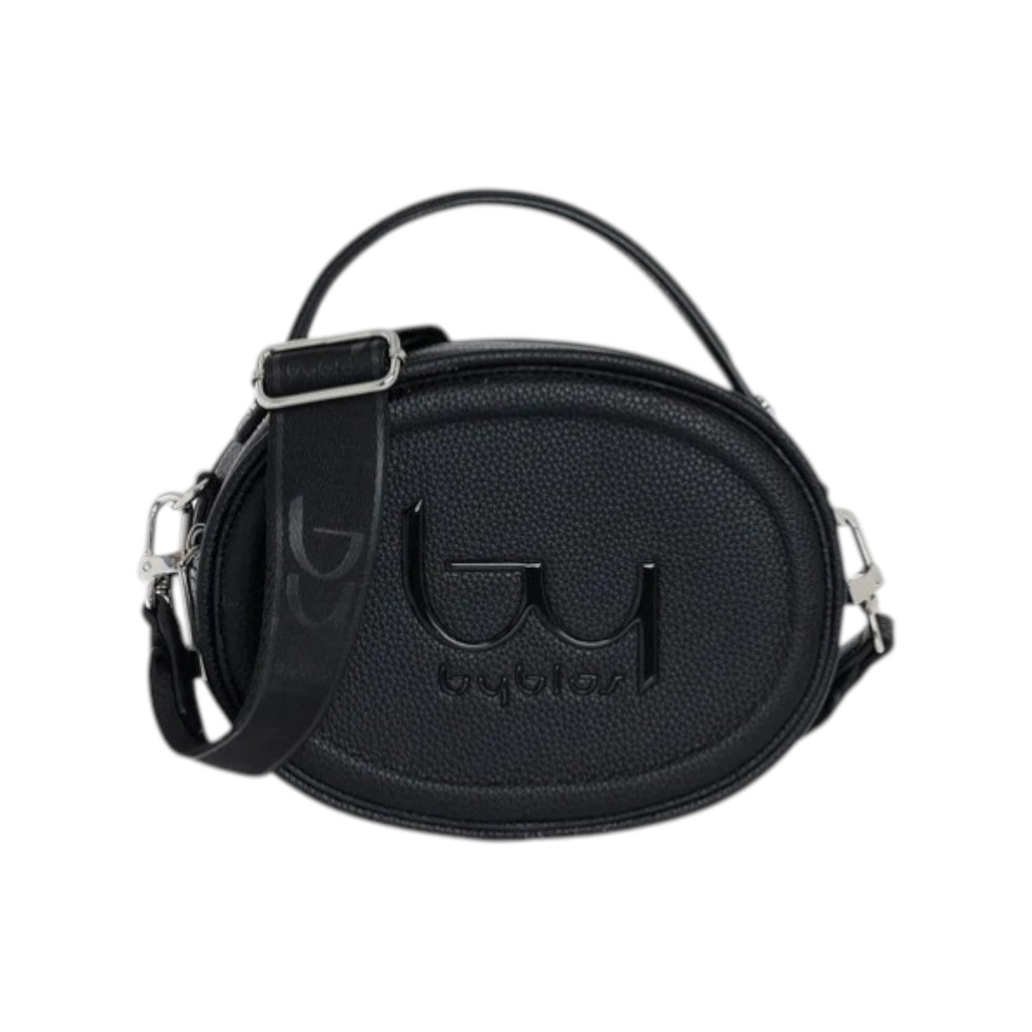 By Byblos Borsa a Mano Rotonda Donna Nera con Tracolla
