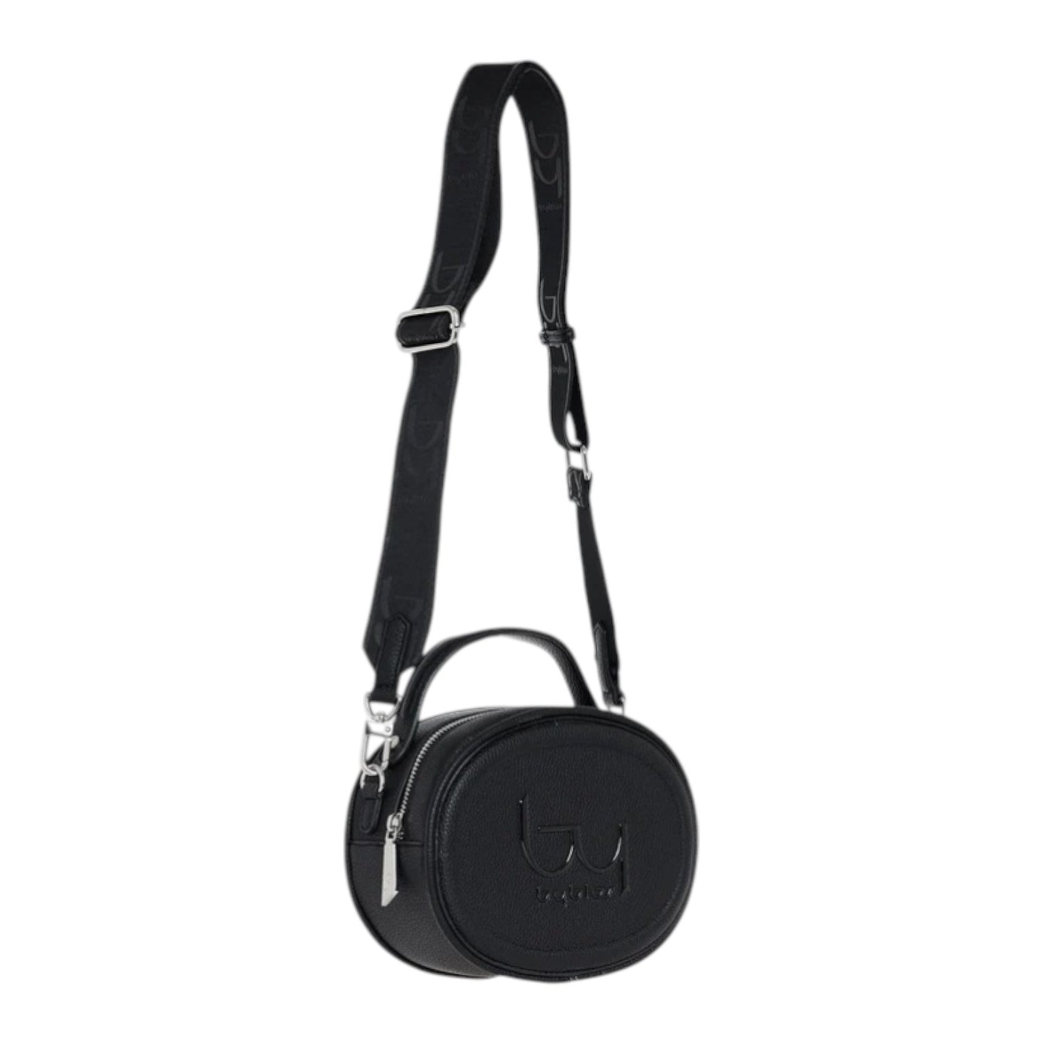 By Byblos Borsa a Mano Rotonda Donna Nera con Tracolla