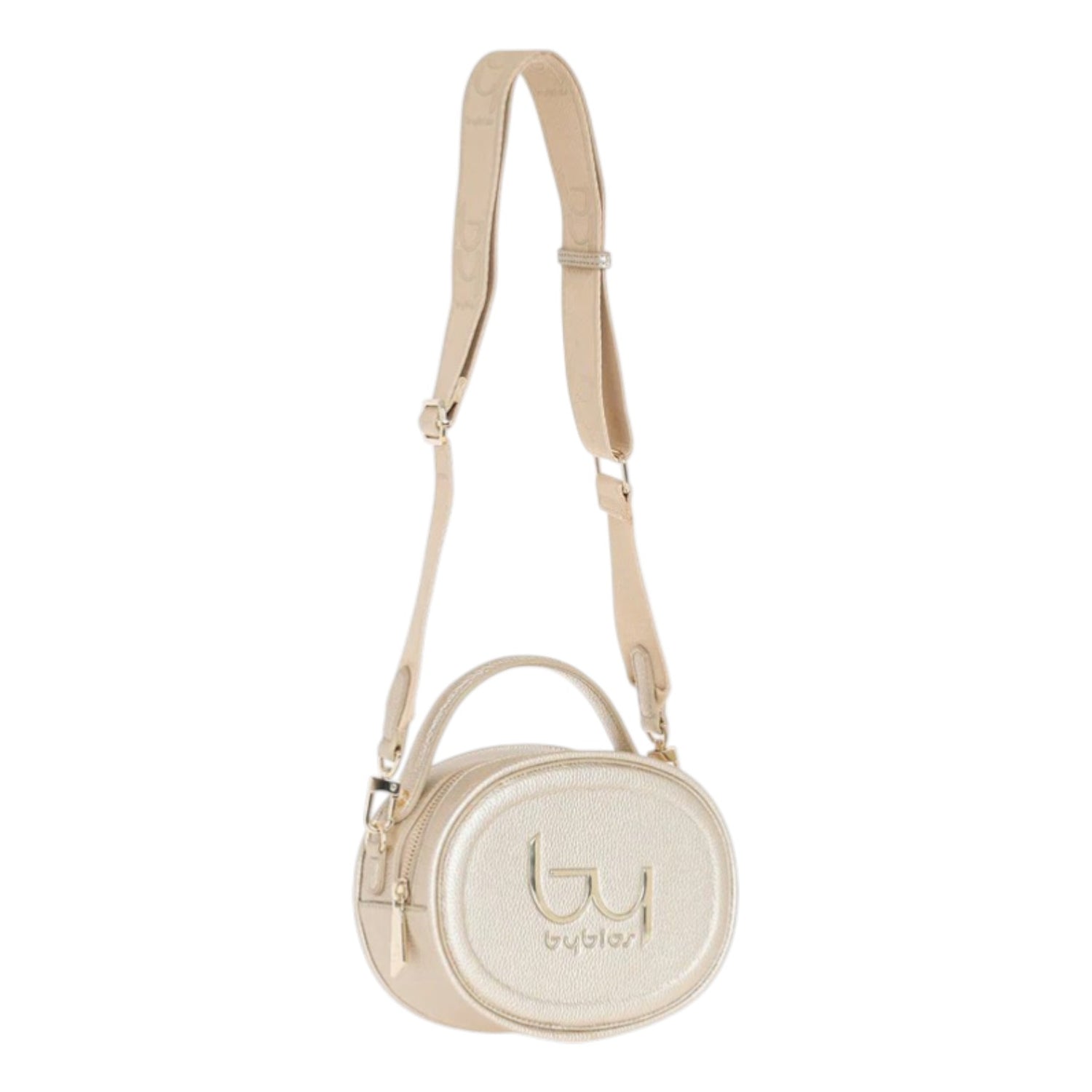 By Byblos Borsa a Mano Rotonda Donna Oro con Tracolla