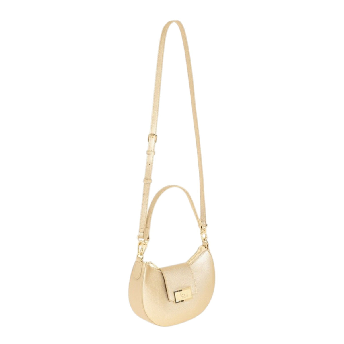 By Byblos Mezzaluna Piccola Donna in Ecopelle Oro con Tracolla