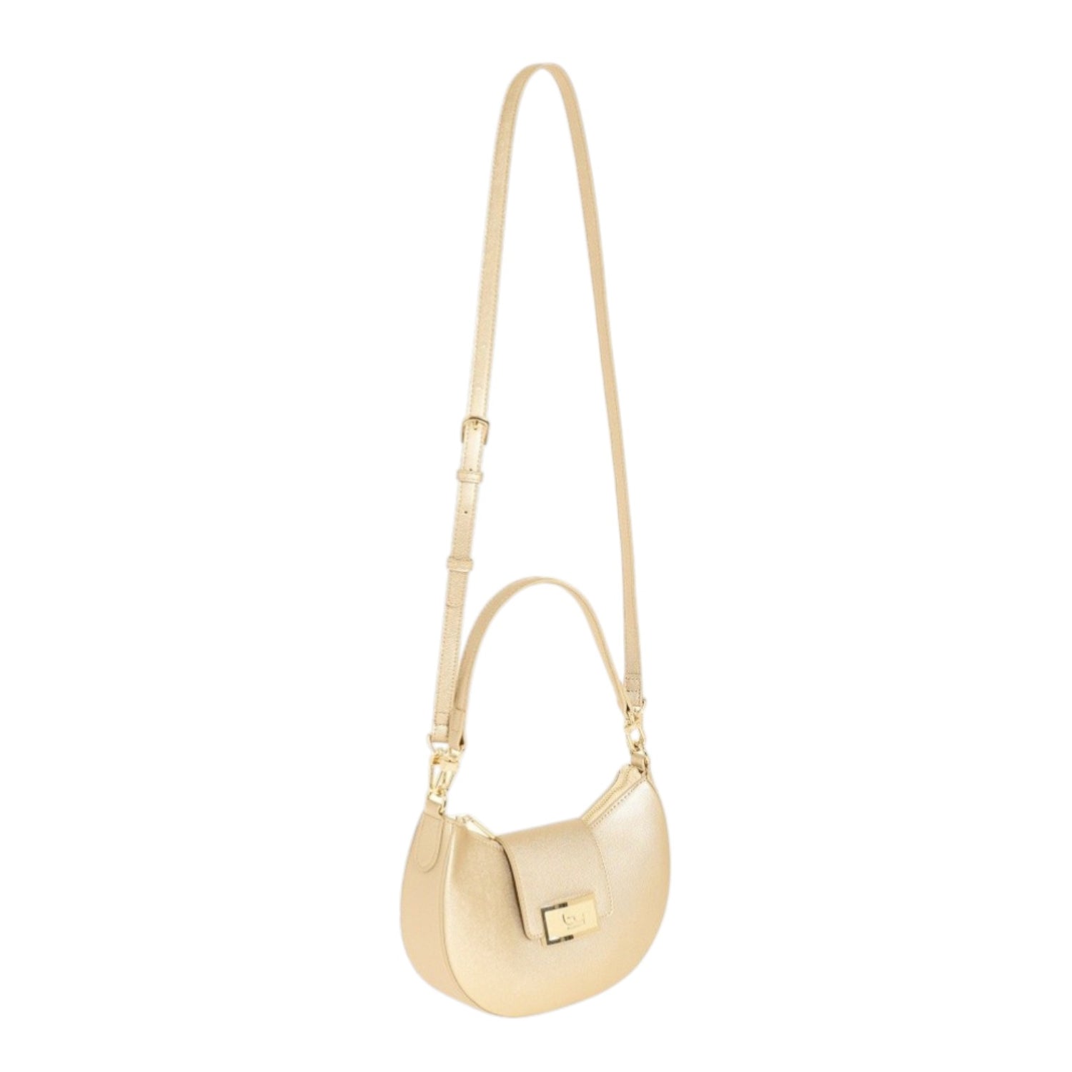 By Byblos Mezzaluna Piccola Donna in Ecopelle Oro con Tracolla