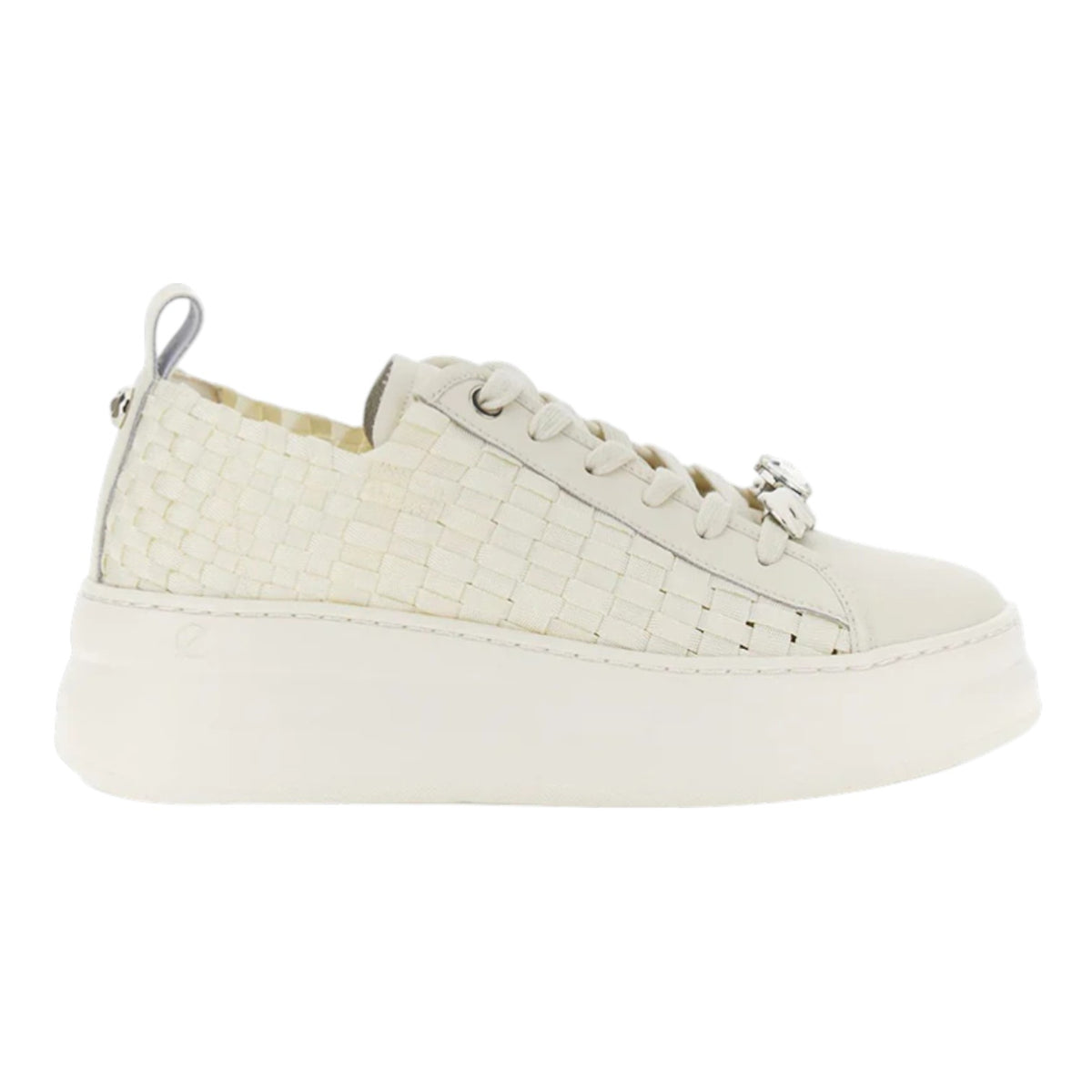 CafèNoir Sneakers Donna Bianca con Accessorio