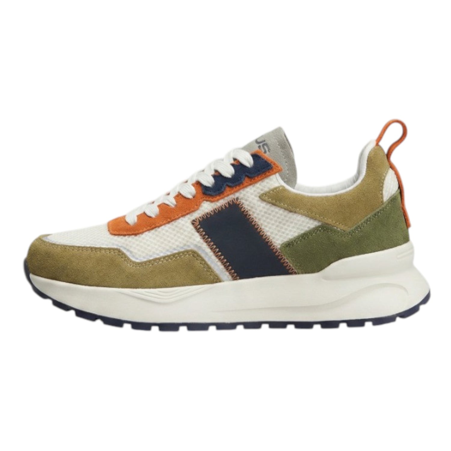 4Us Sneakers Uomo Verde con Logo