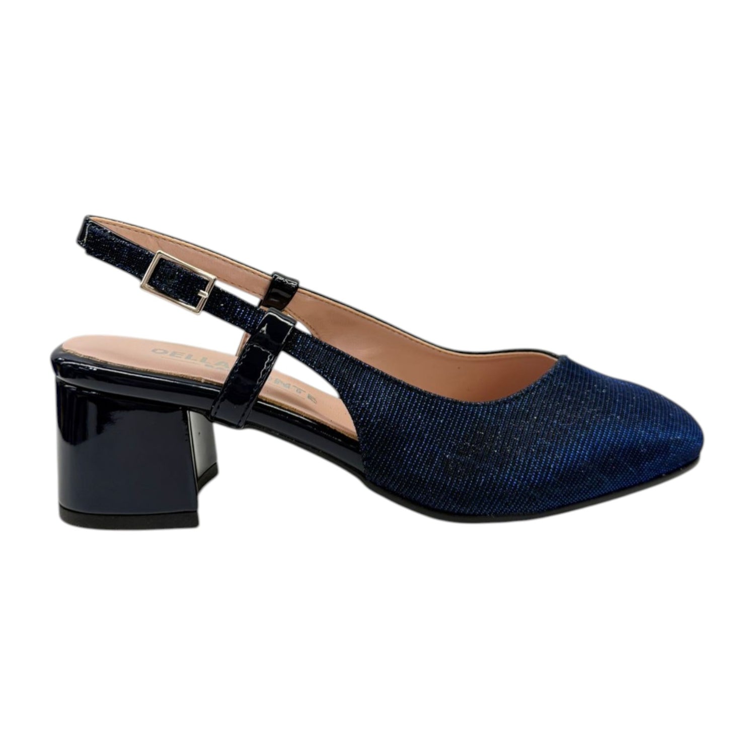 Della Fonte Chanelle Donna Blu con tacco Largo Alto 60mm