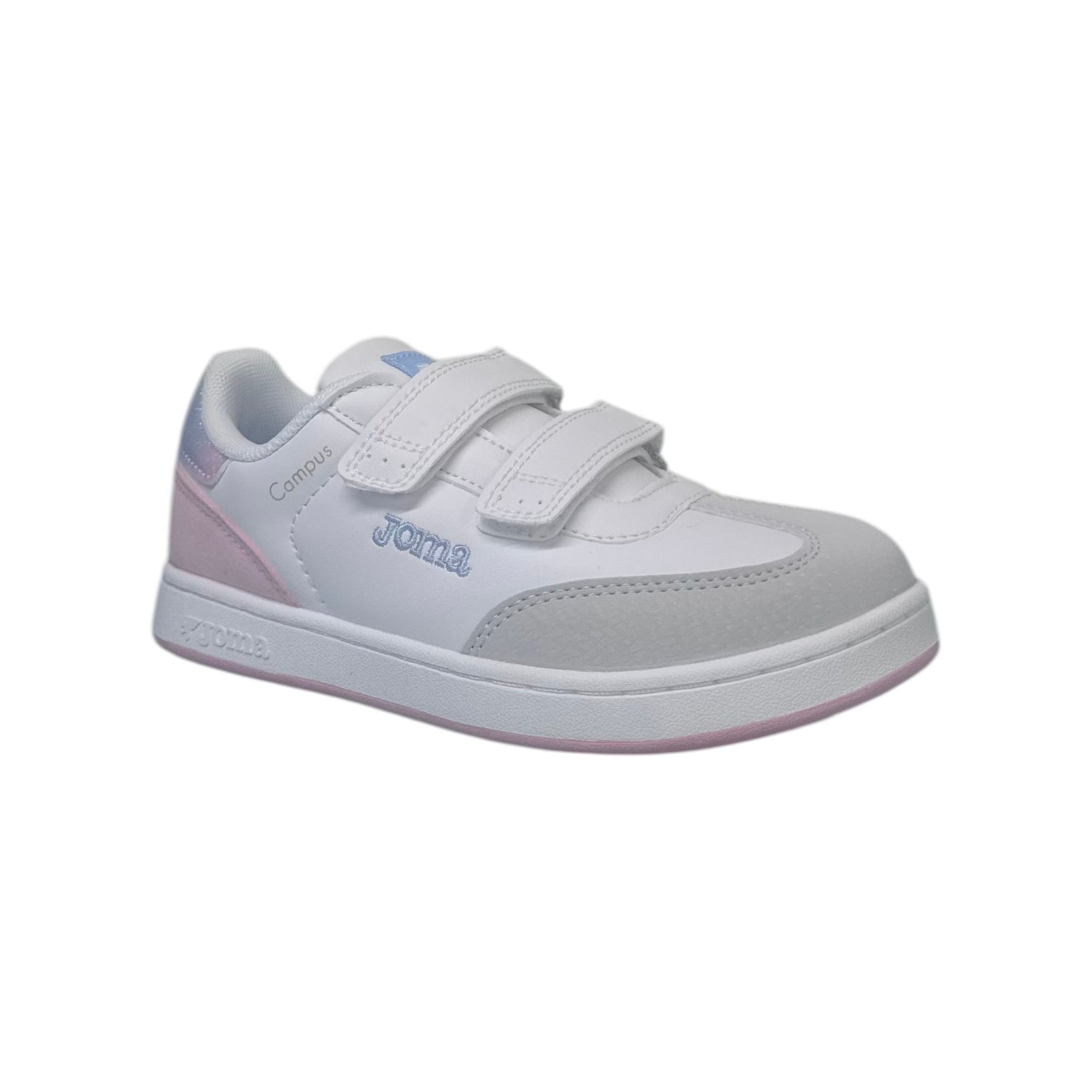 Joma Sneakers Bambino Bianca Rosa con Strappo