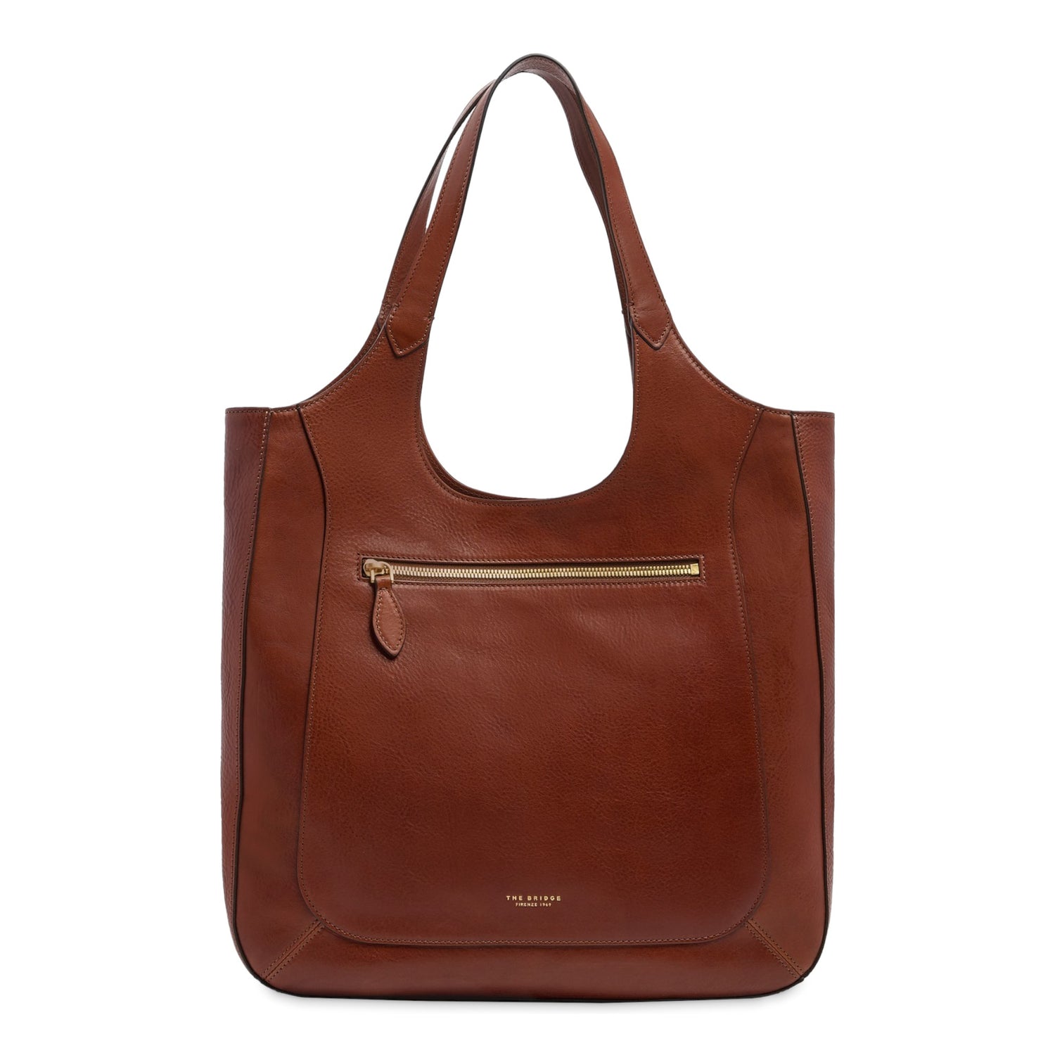 The Bridge Borsa a Spalla Donna in Pelle Martellata Cuoio