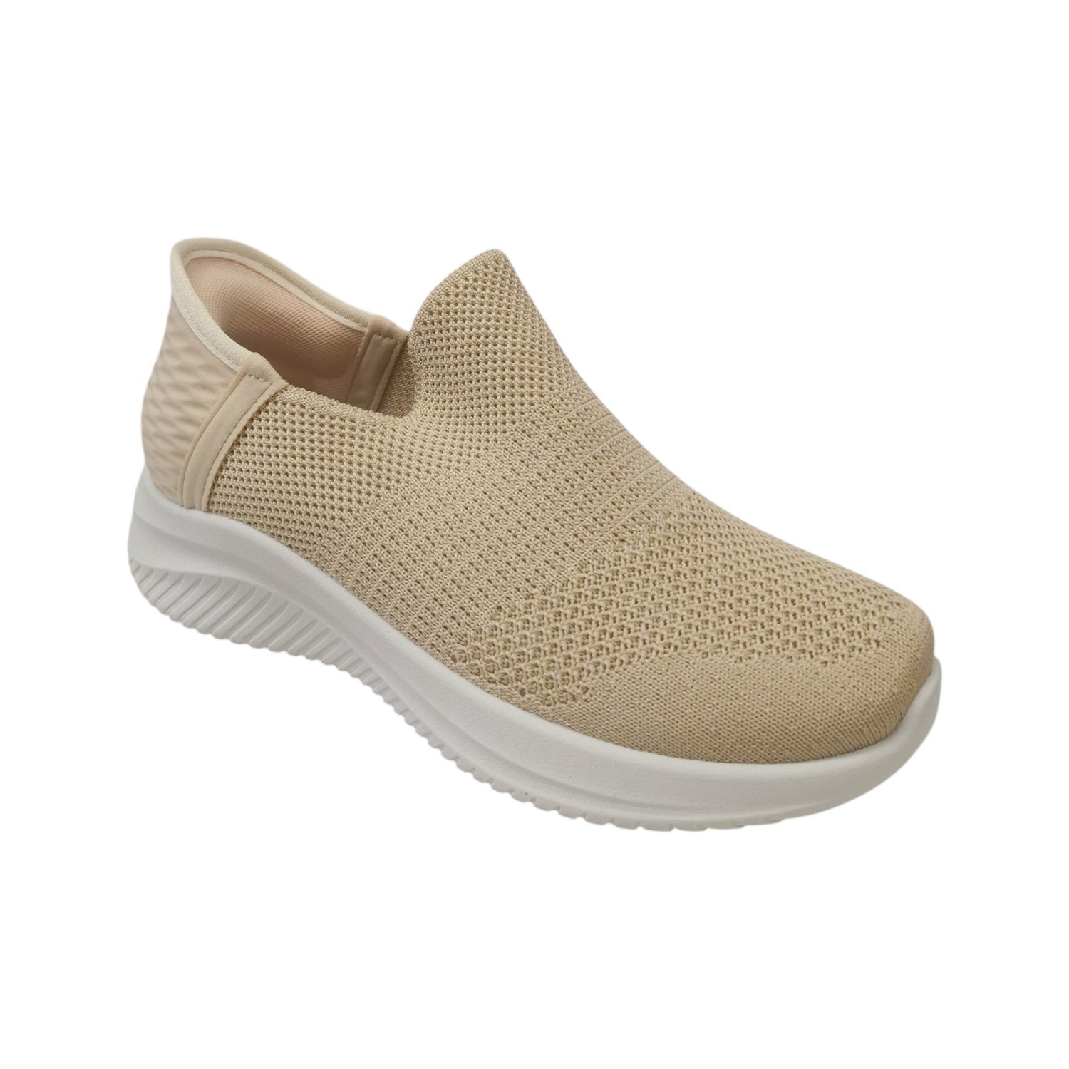 Susimoda Mocassino Donna in Tessuto Beige con Zeppa