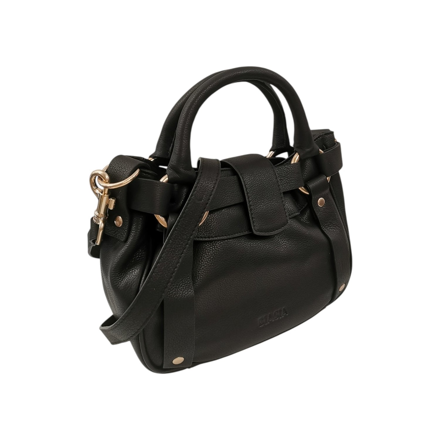 Biasia Borsa a Mano Donna in Pelle Nera