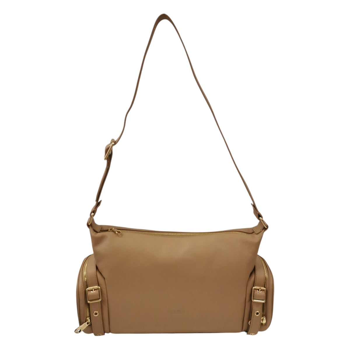 Biasia Borsa a Spalla Donna in Pelle Naturale con Manico Regolabile
