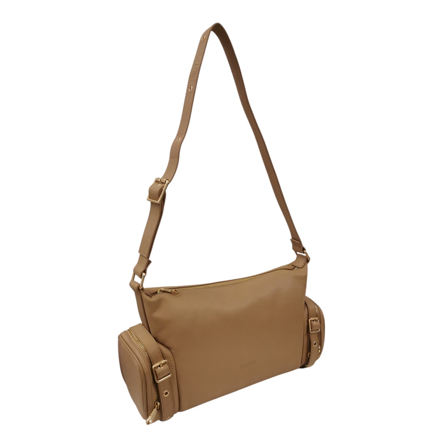 Biasia Borsa a Spalla Donna in Pelle Naturale con Manico Regolabile