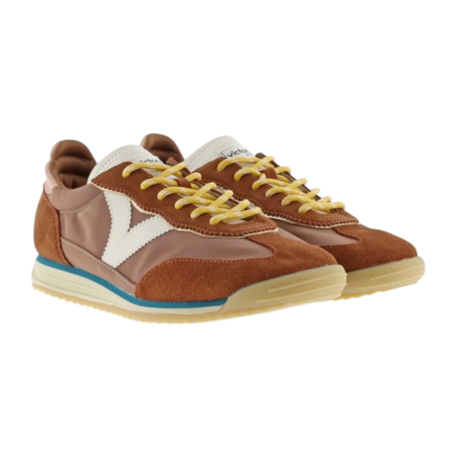 Victoria Sneakers Donna in Camoscio e Tessuto Terra