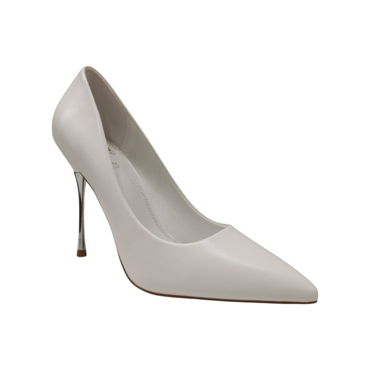 Gold&Gold Dècollettè Donna Bianco con Tacco a Stiletto Argento Alto 110mm