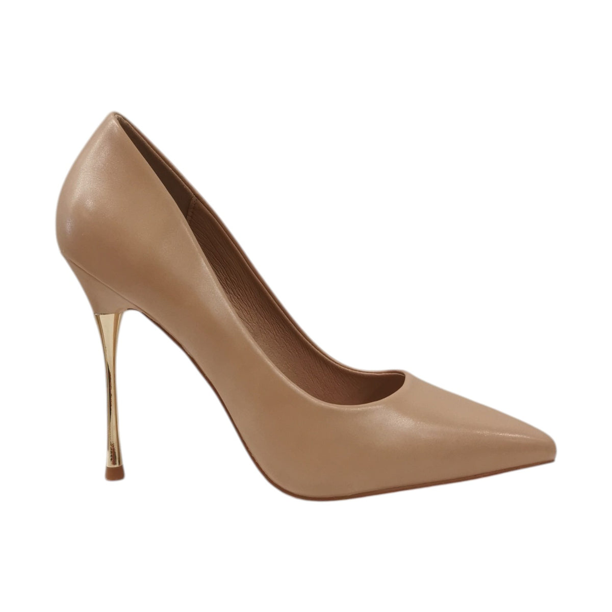 Gold&Gold Dècollettè Donna Rosa con Tacco a Stiletto Oro Alto 110mm