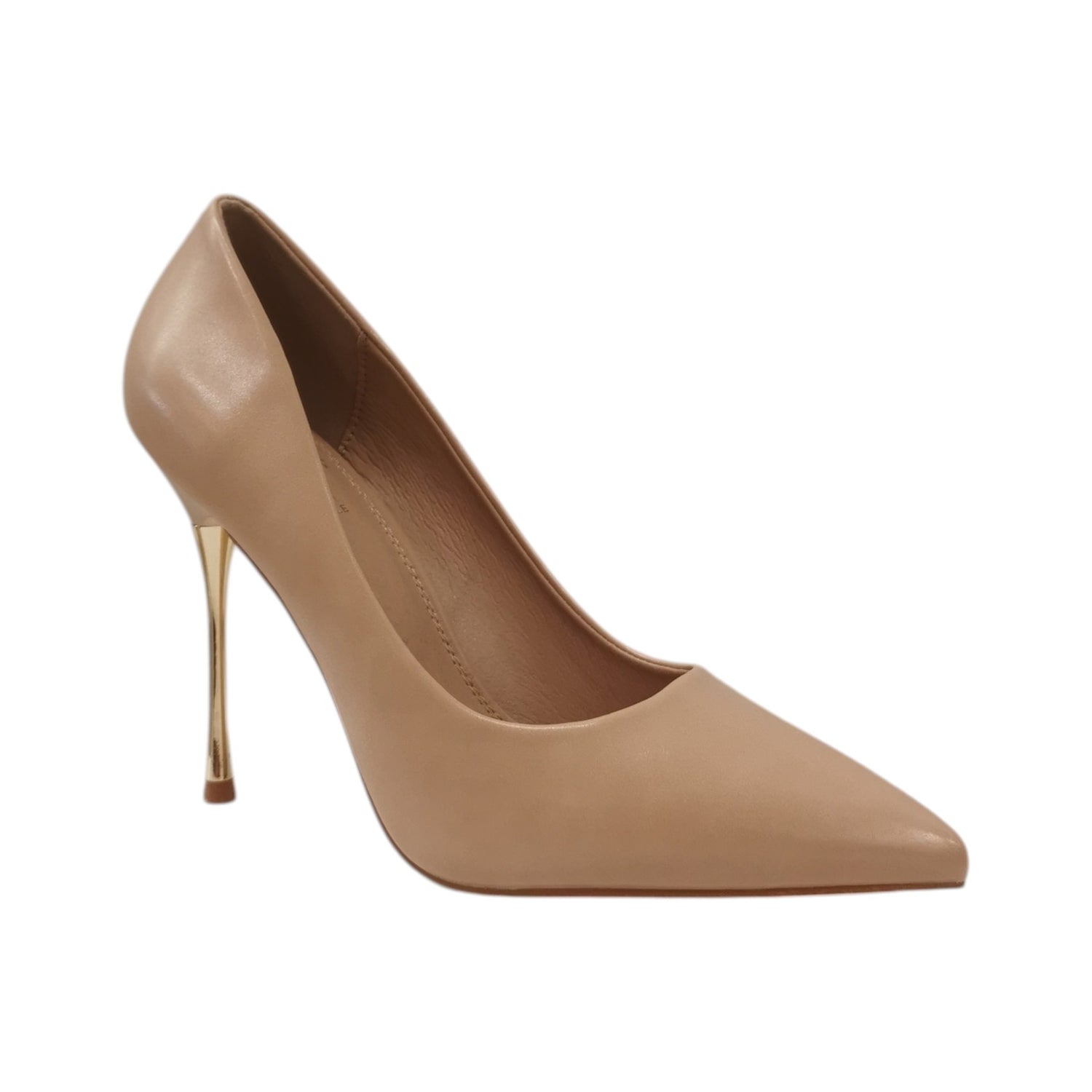 Gold&Gold Dècollettè Donna Rosa con Tacco a Stiletto Oro Alto 110mm